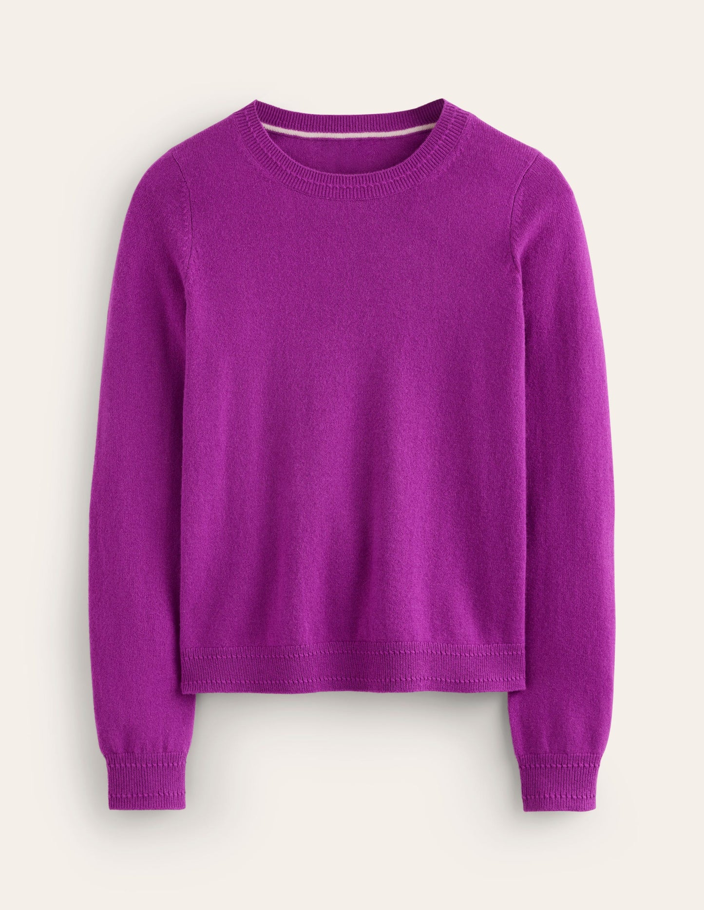 Eva Kaschmirpullover mit Rundhalsausschnitt-Amethystviolett