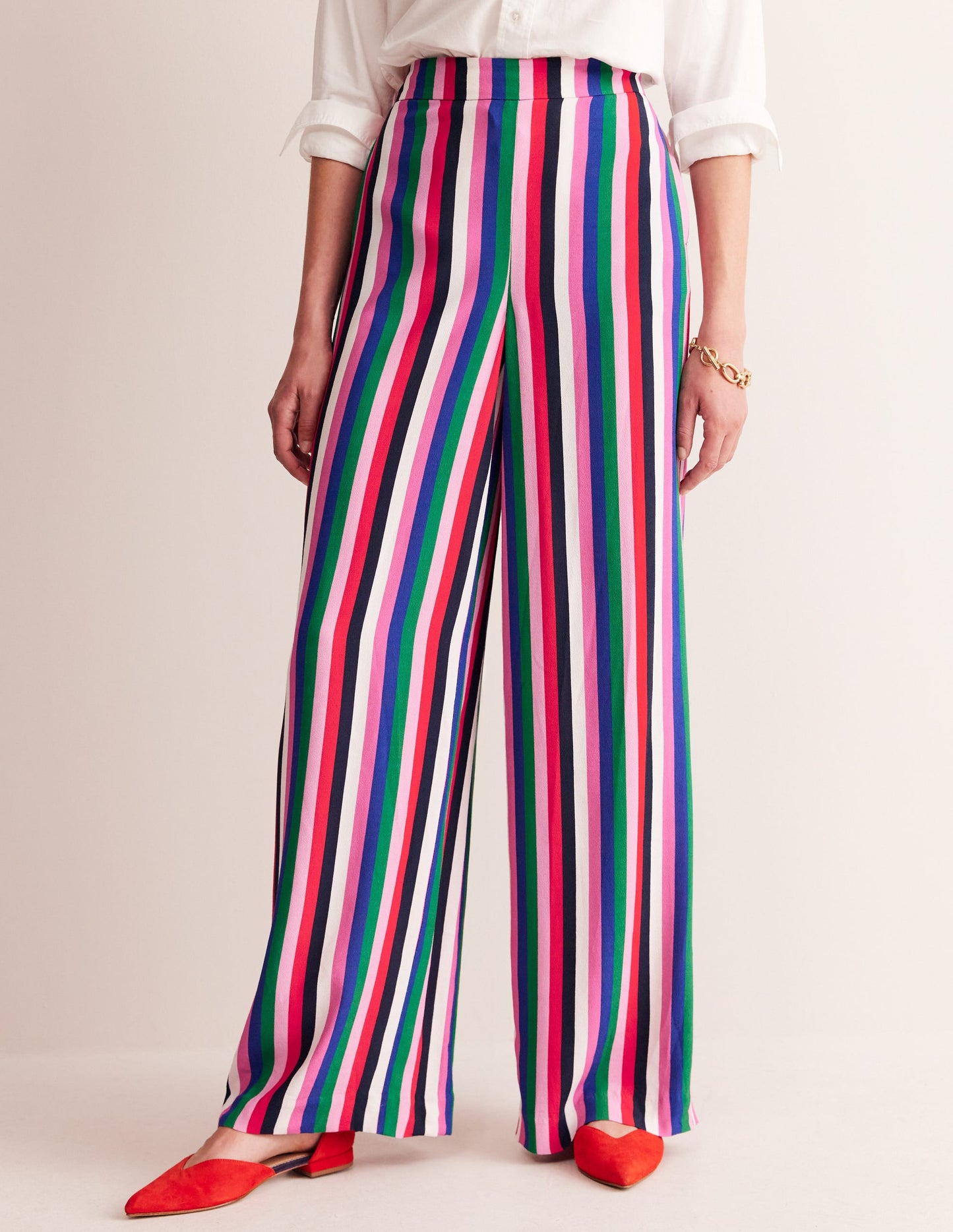Pantalon large à enfiler-Black