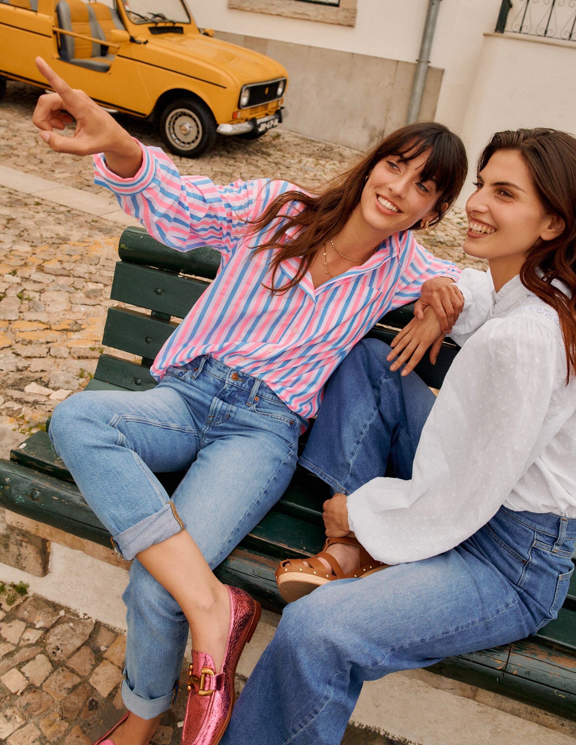 Girlfriend-Jeans-Ausgeblichene Optik-7