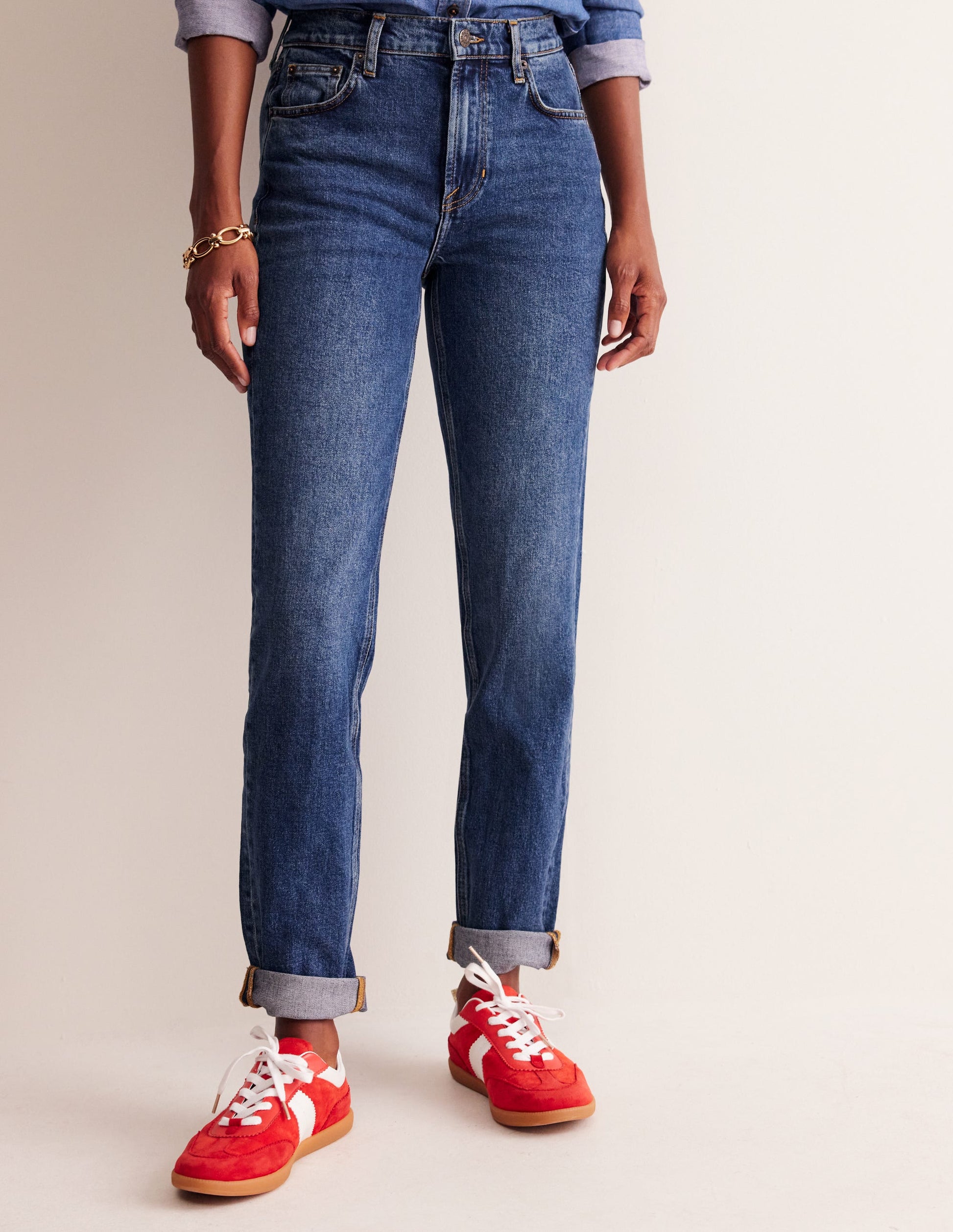 Girlfriend Jeans-Mid Vintage-5