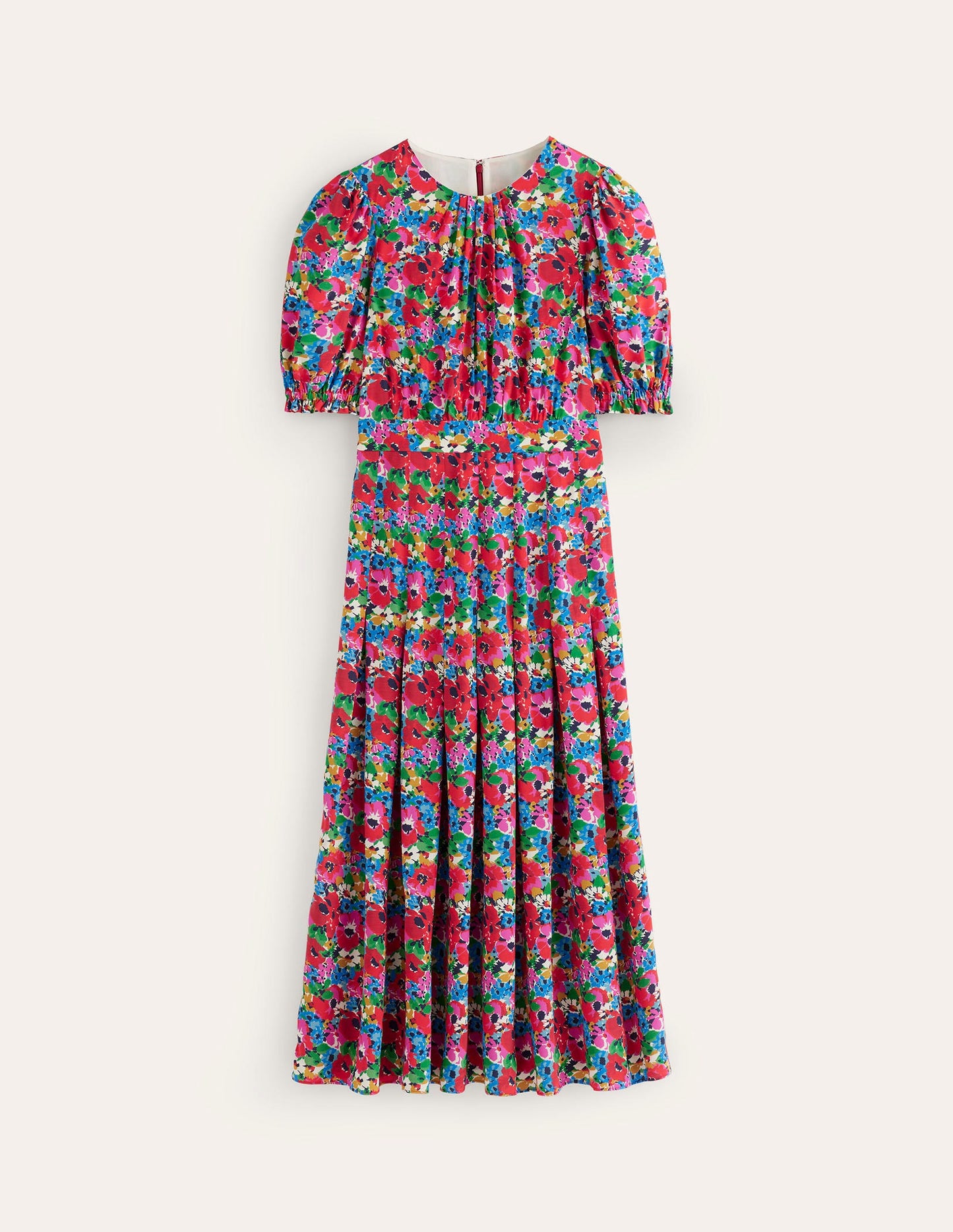 Robe midi Liv plissée-Beacon Monkey Palm