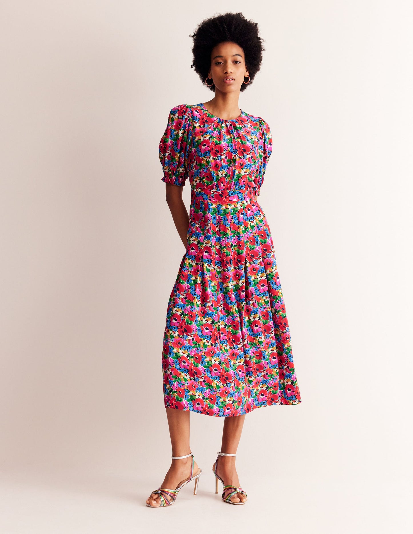 Robe midi Liv plissée-Beacon Monkey Palm
