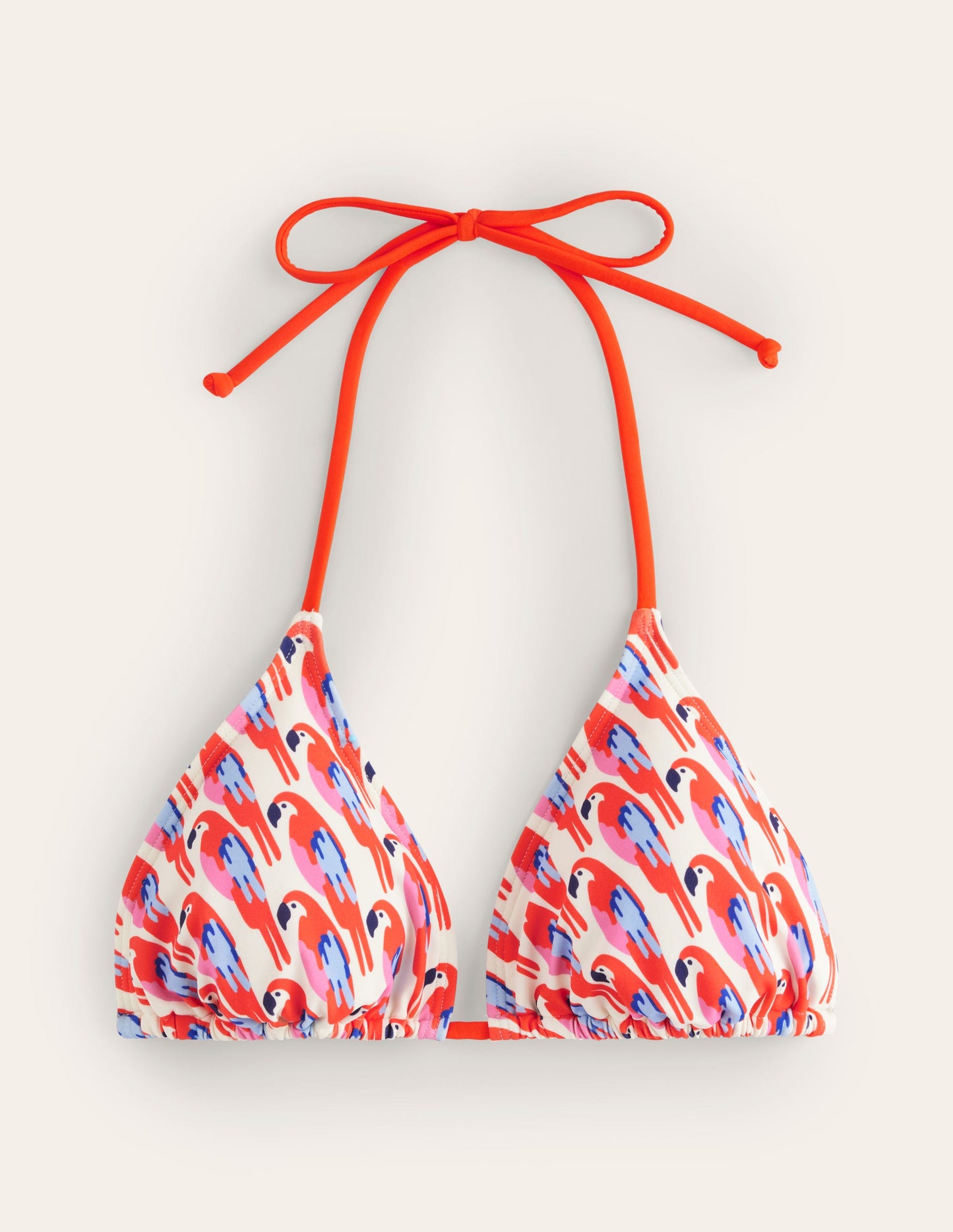 Haut de bikini Symi avec liens-Multi, perroquet tropical