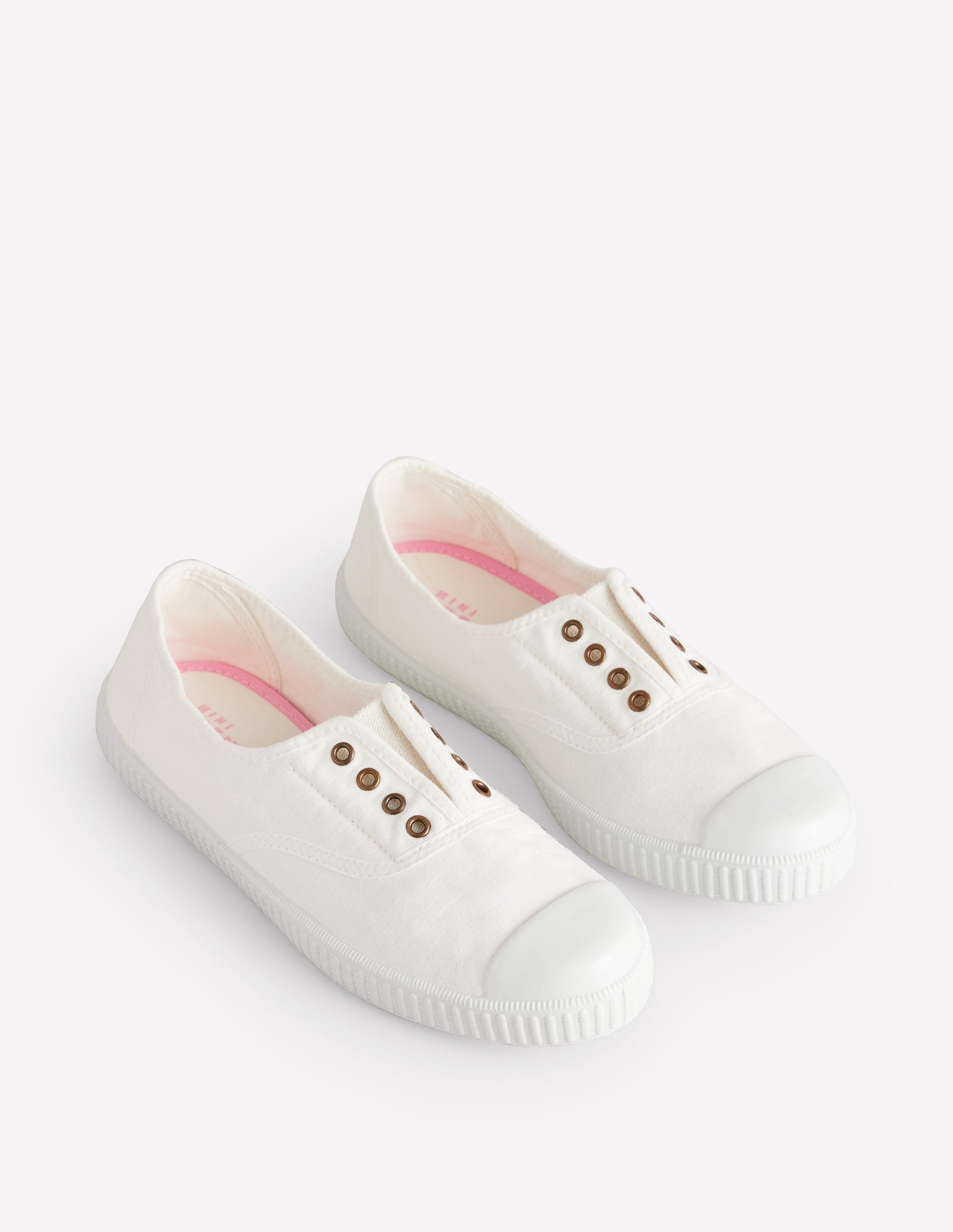 Canvas-Turnschuhe ohne Schnürung-Ivory and Navy Spot-3