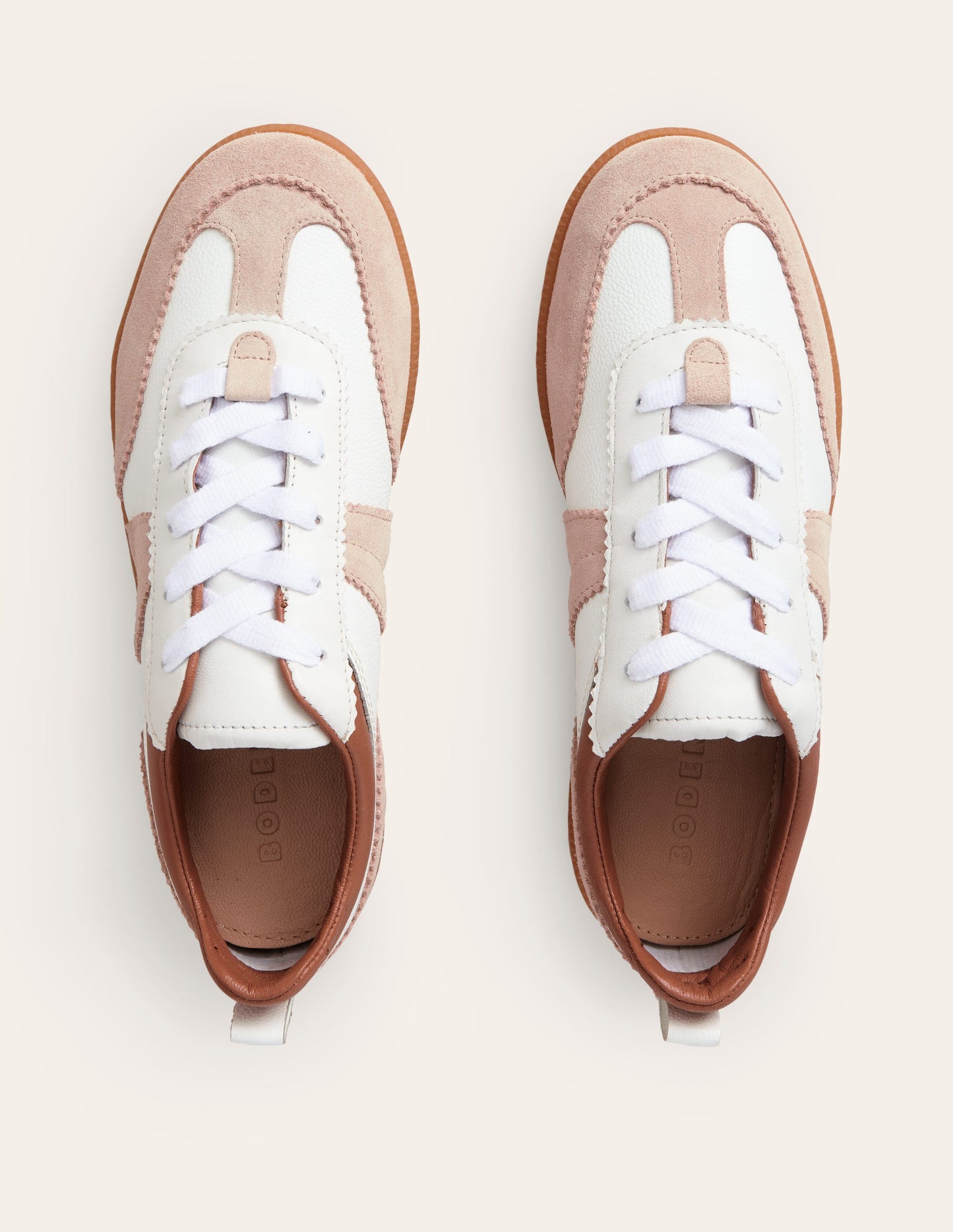 Erin Retro-Tennisschuhe-Weiß Mix