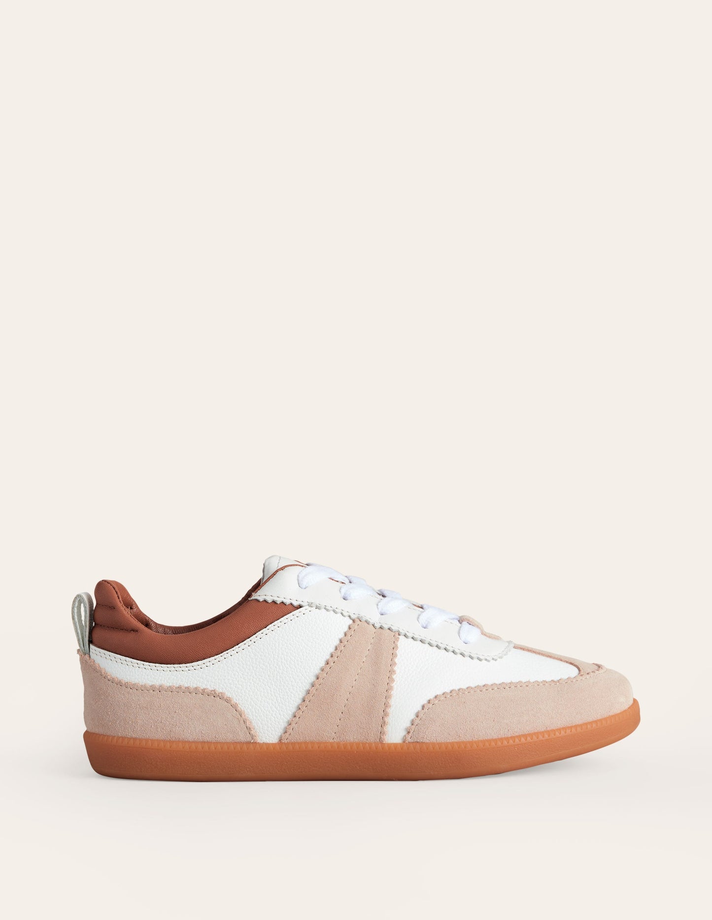 Erin Retro-Tennisschuhe-Weiß Mix