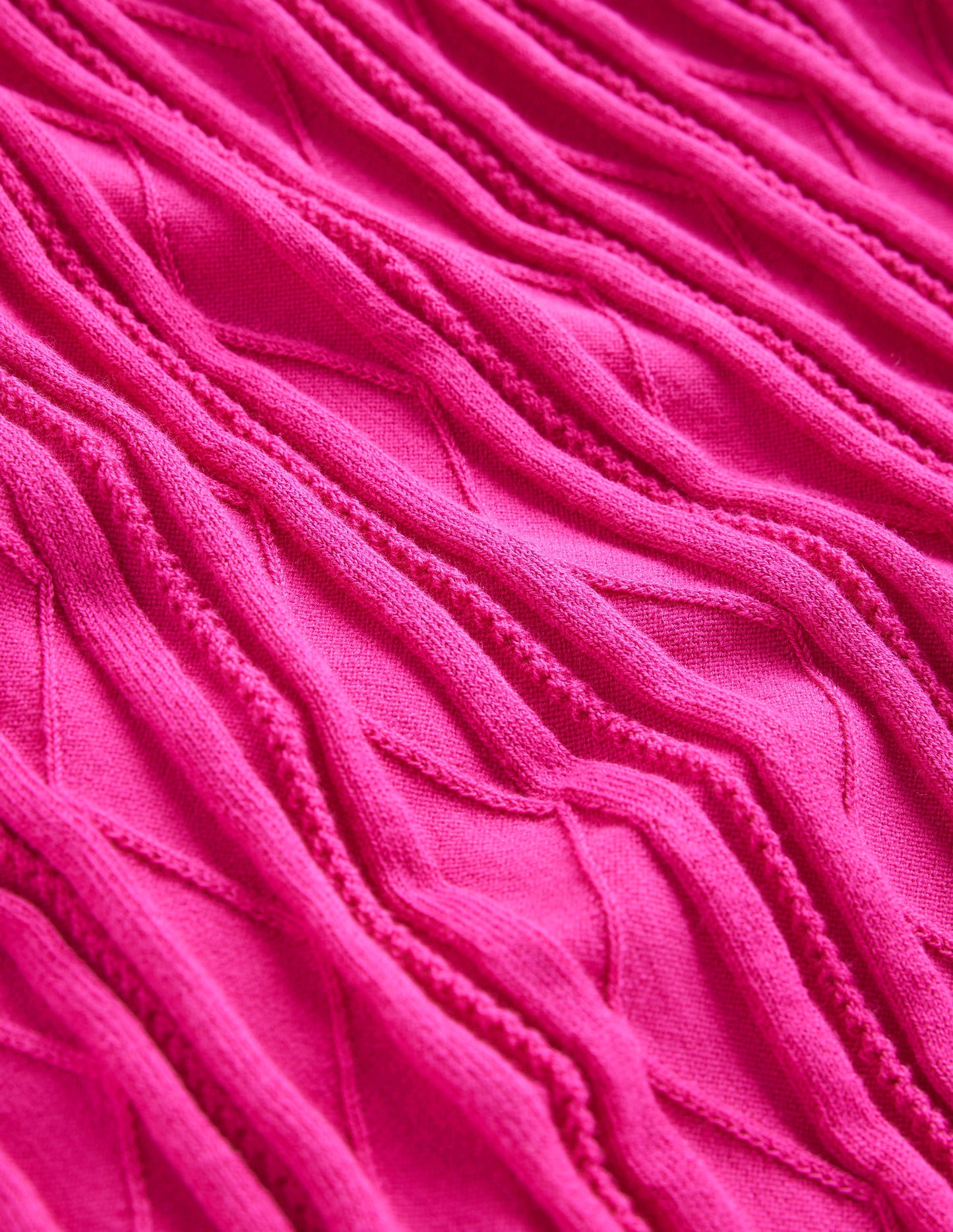 Imogen Empire-Strickkleid-Magenta