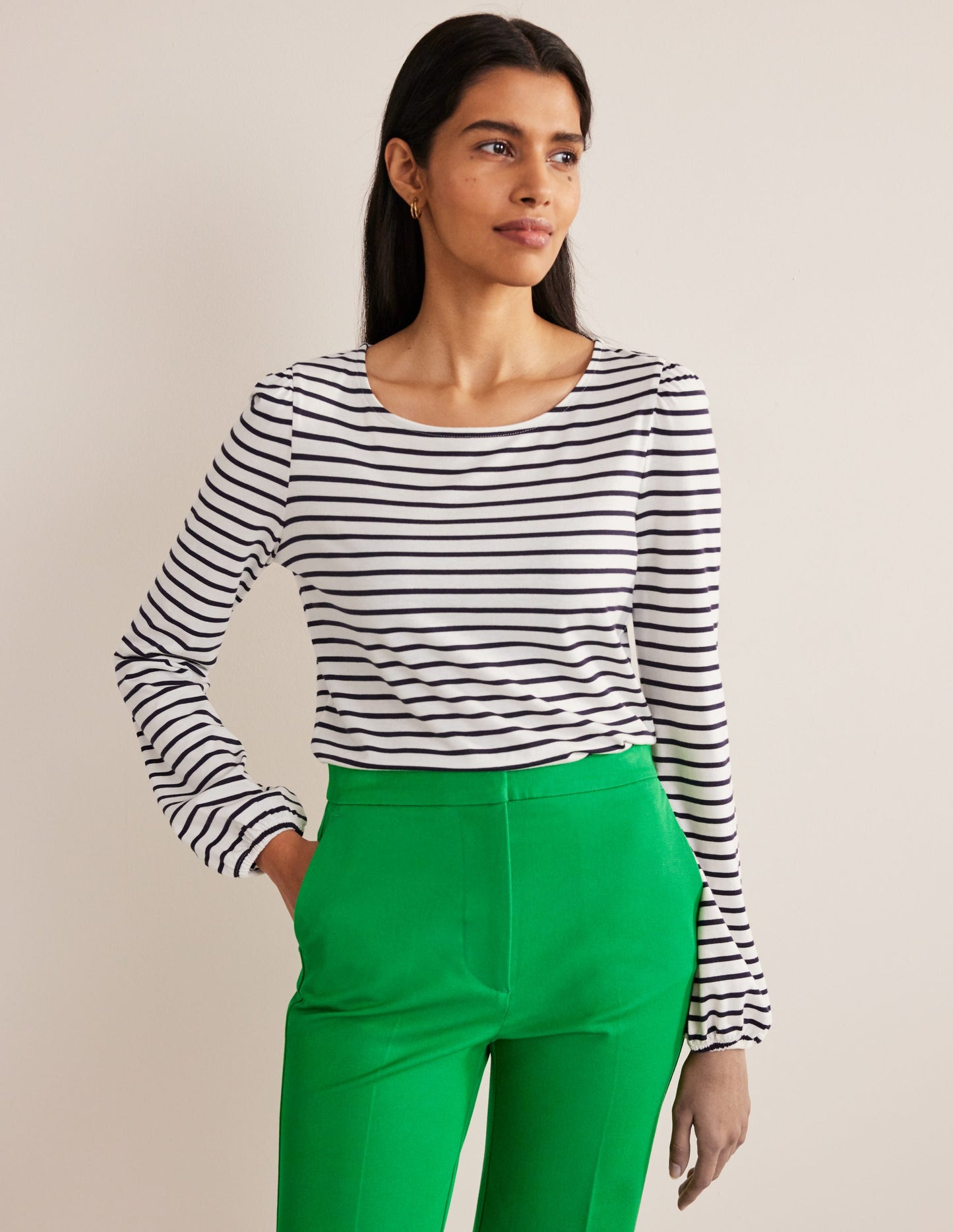 Top à manches longues ultra-doux-Black