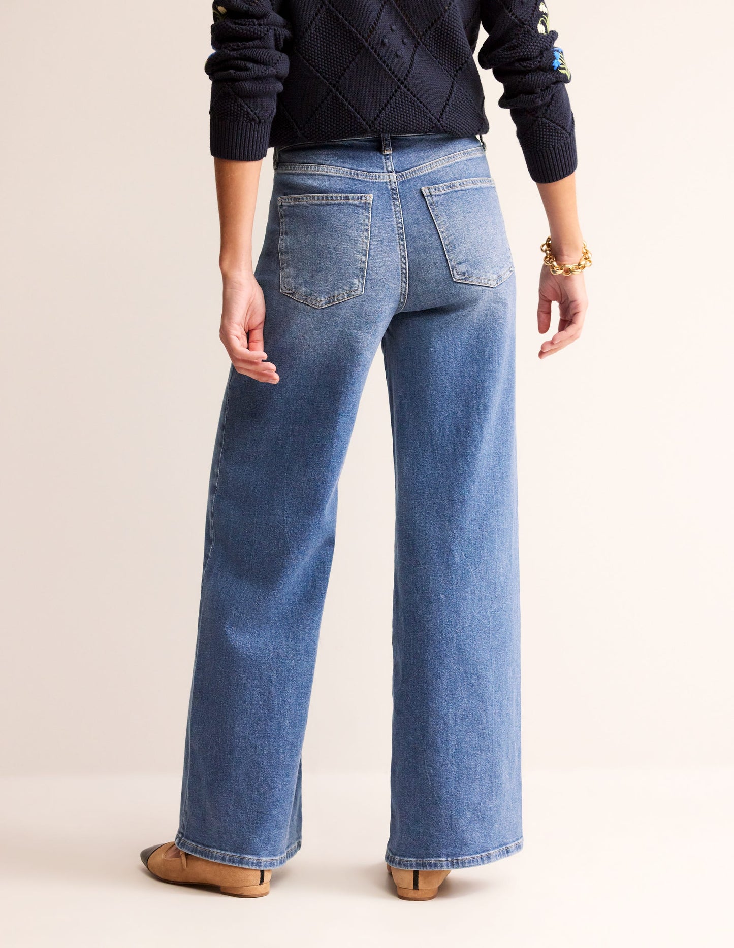 Jean large taille haute-Beatnik Red
