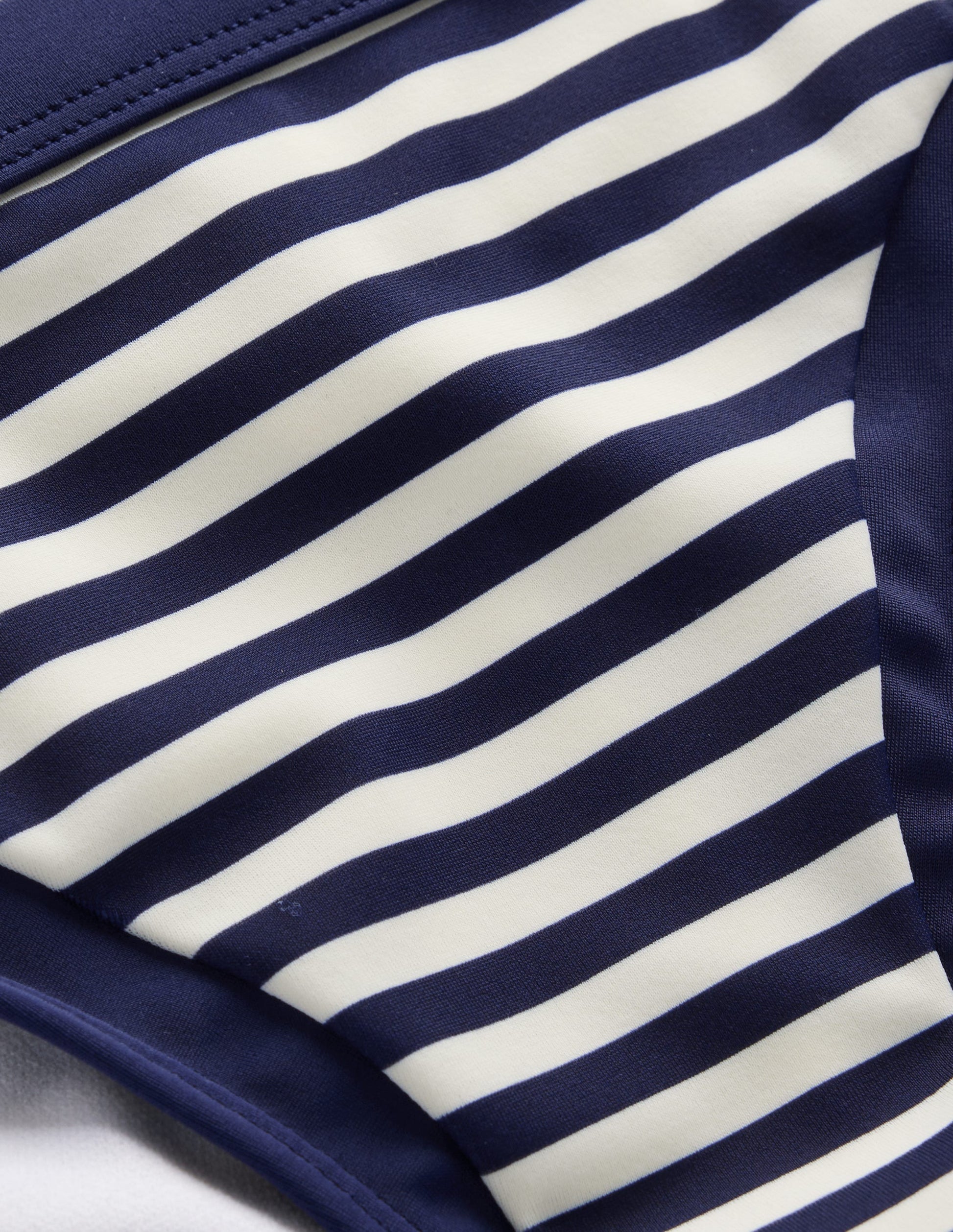 Bas de bikini Santorini-Marineblau/Naturweiß Streifen-6