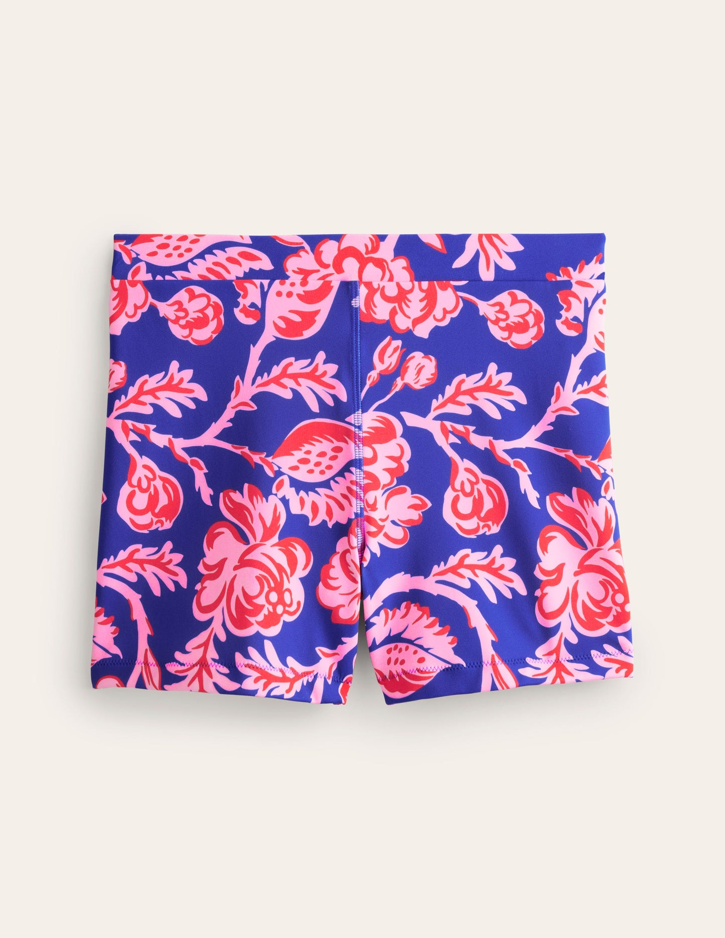 Cycliste de bain-Bleu connecté, motif Rose Blush