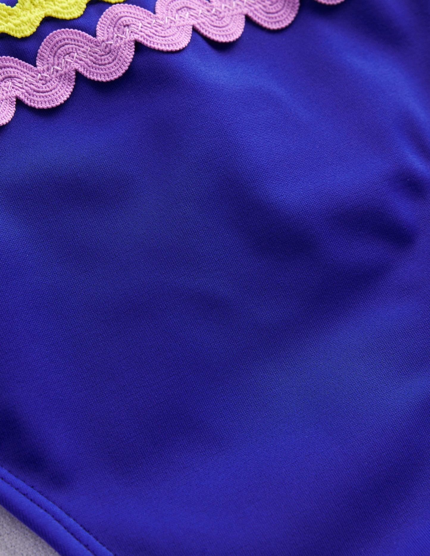 Bas de bikini zigzag-Bleu connecté