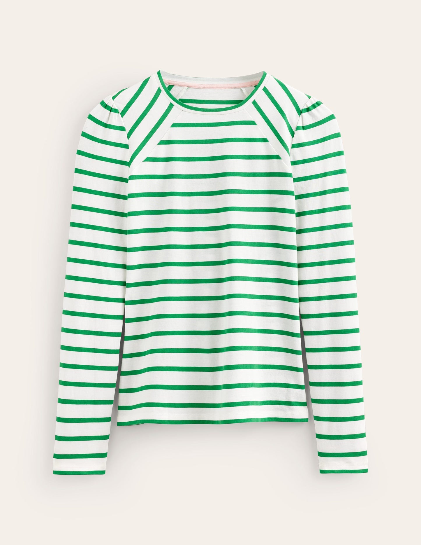Arabella Gestreiftes T-Shirt-Grünes Tamburin