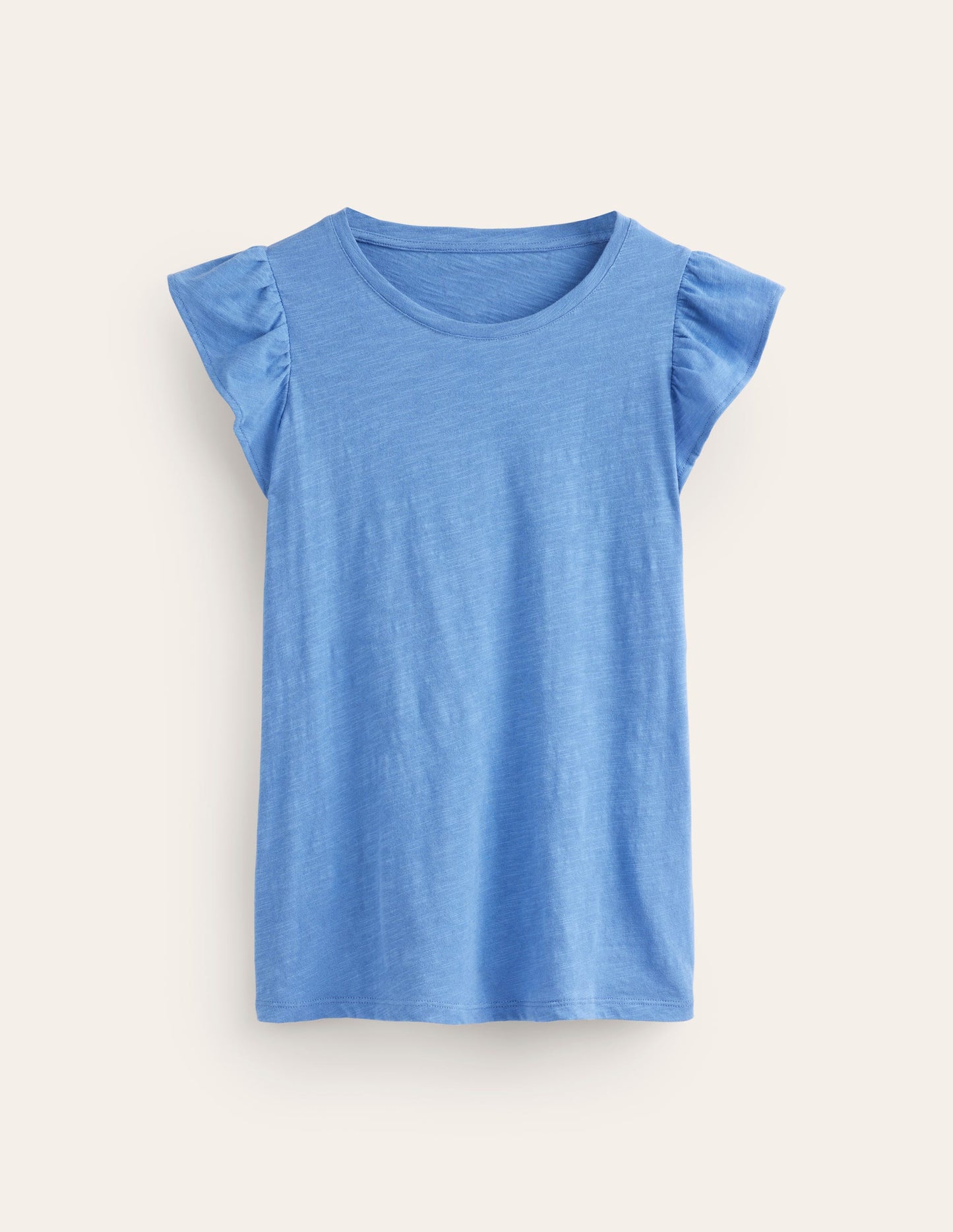 Cotton Flutter Top-Ebb and Flow Blue