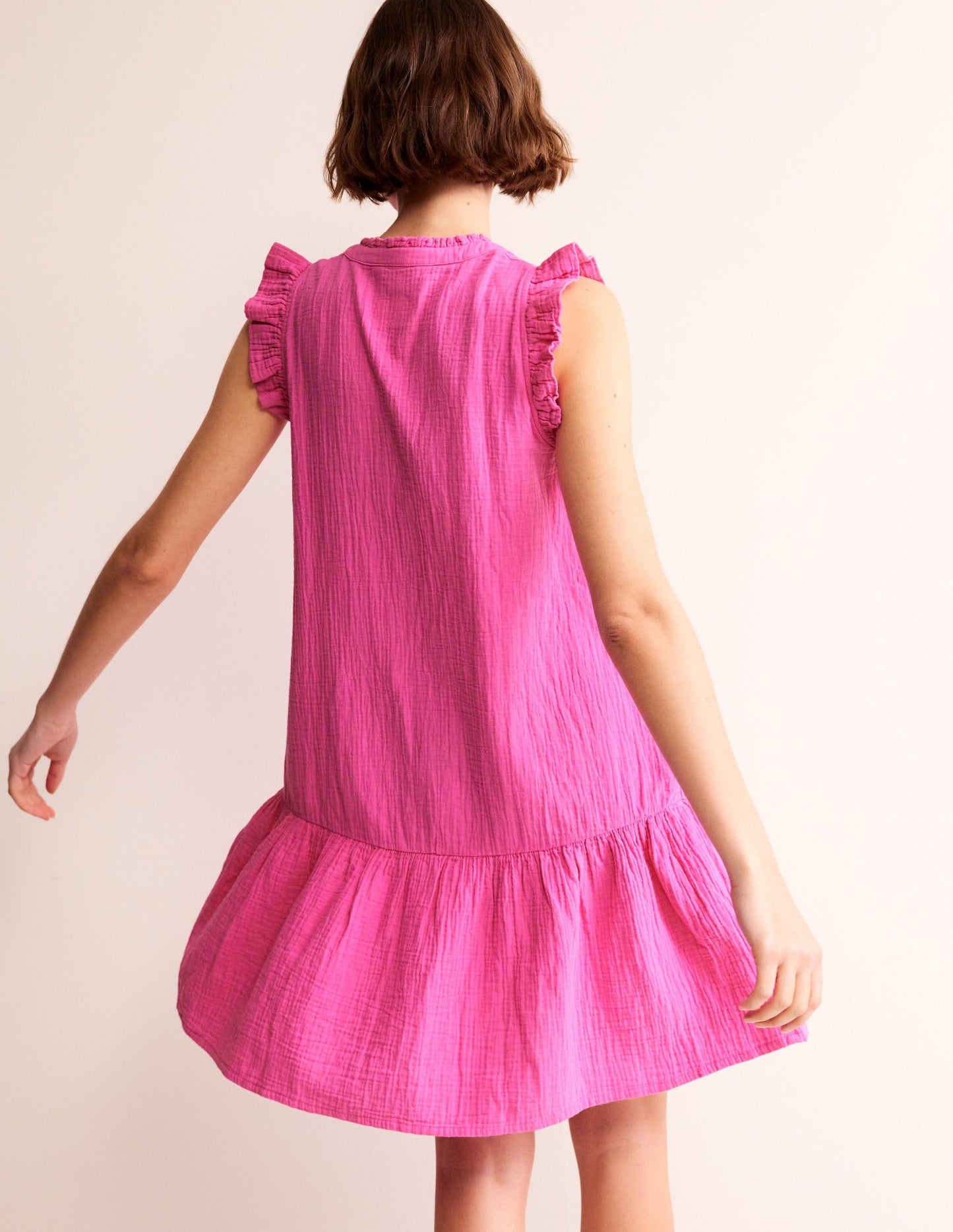 Robe courte Daisy double-étoffe-Knalliges Stiefmütterchen