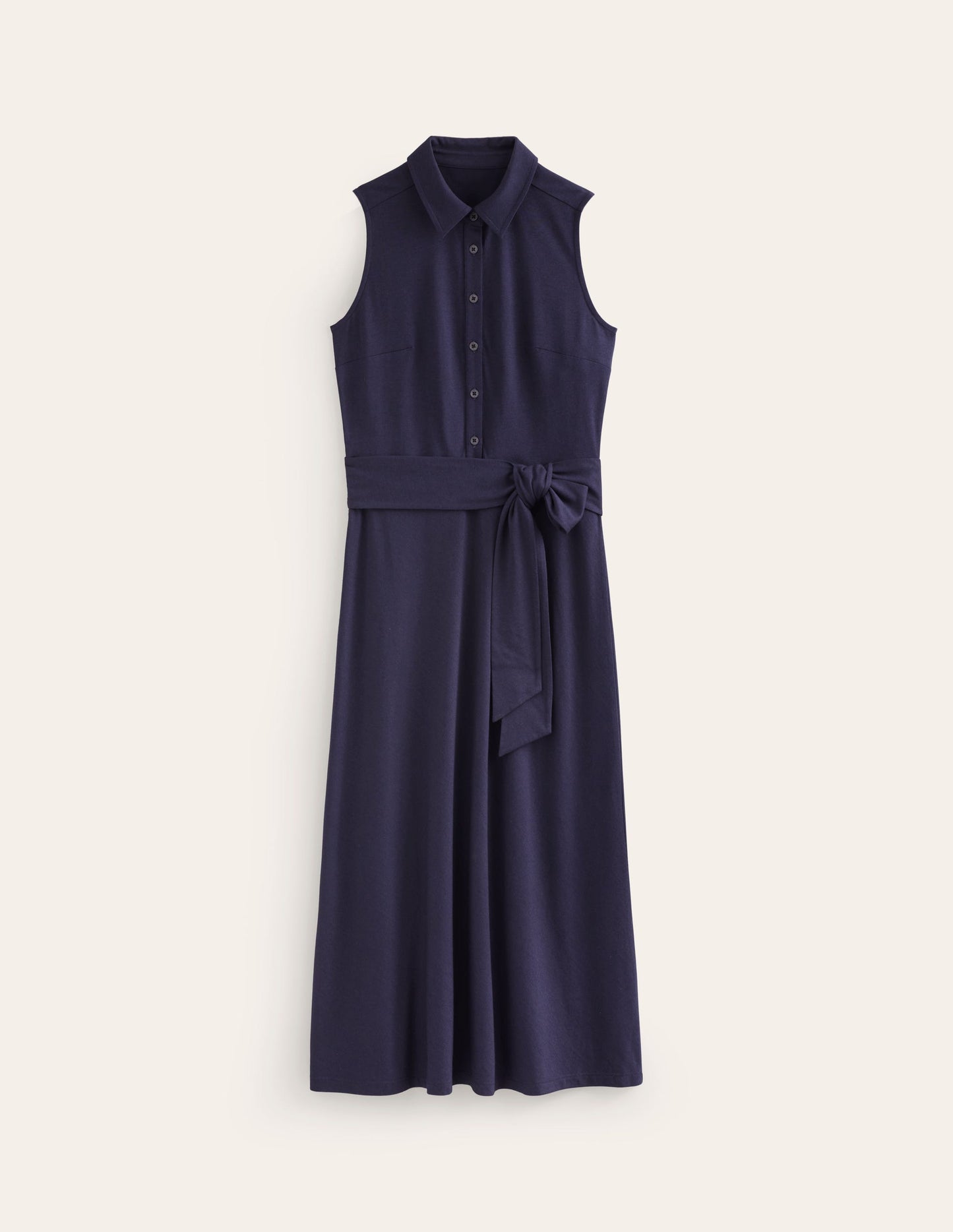 Robe-chemise Laura sans manches-Bleu Indigo