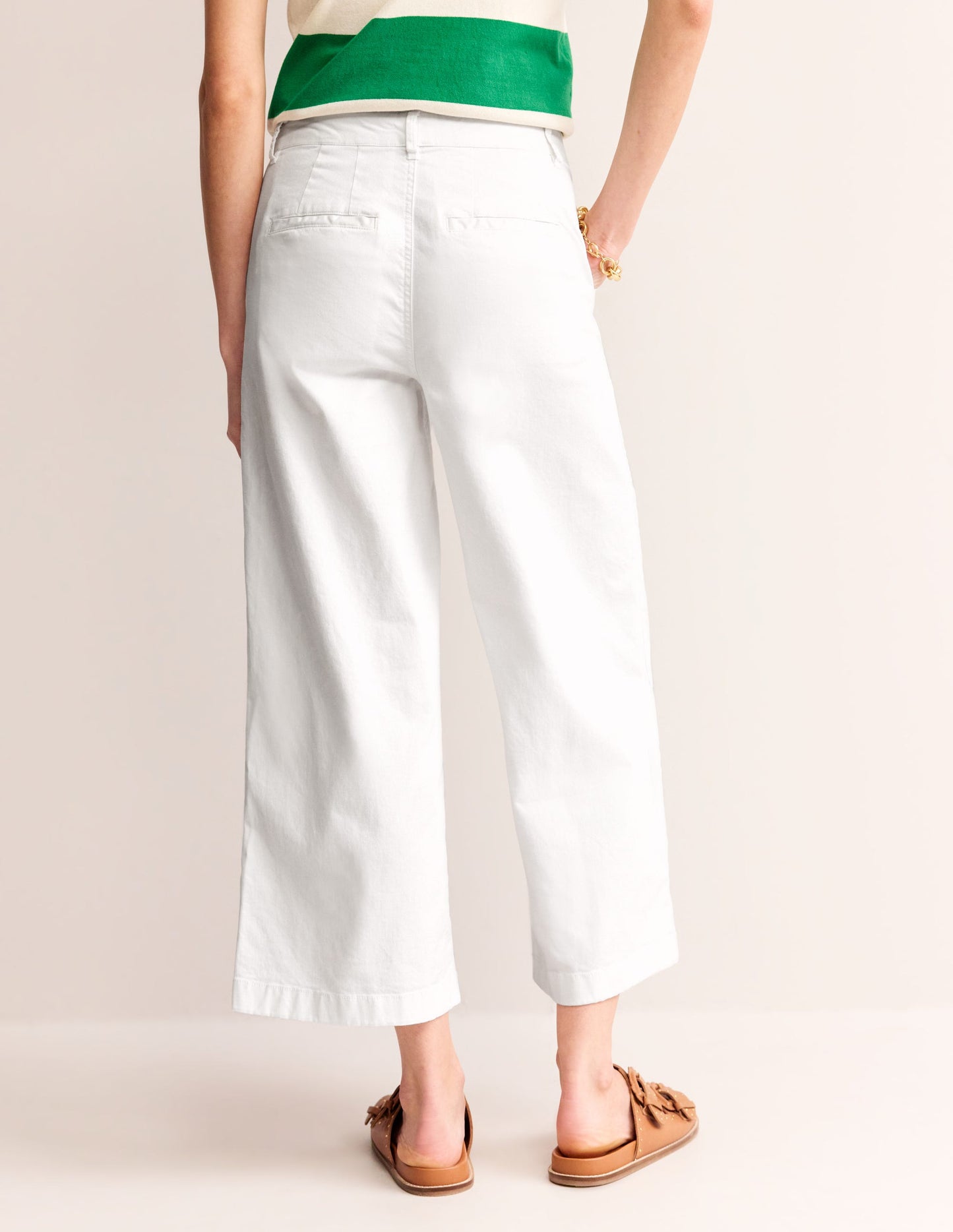BARNSBURY CHINOHOSE MIT WEITEM BEIN-Weiß