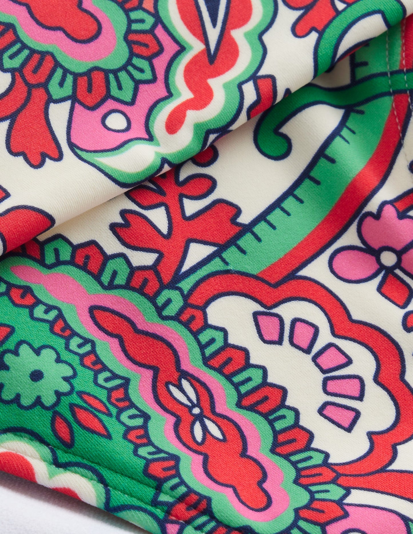 Klassische Bikinihose mit umgeschlagenem Bund-Bunt, Fantastisch