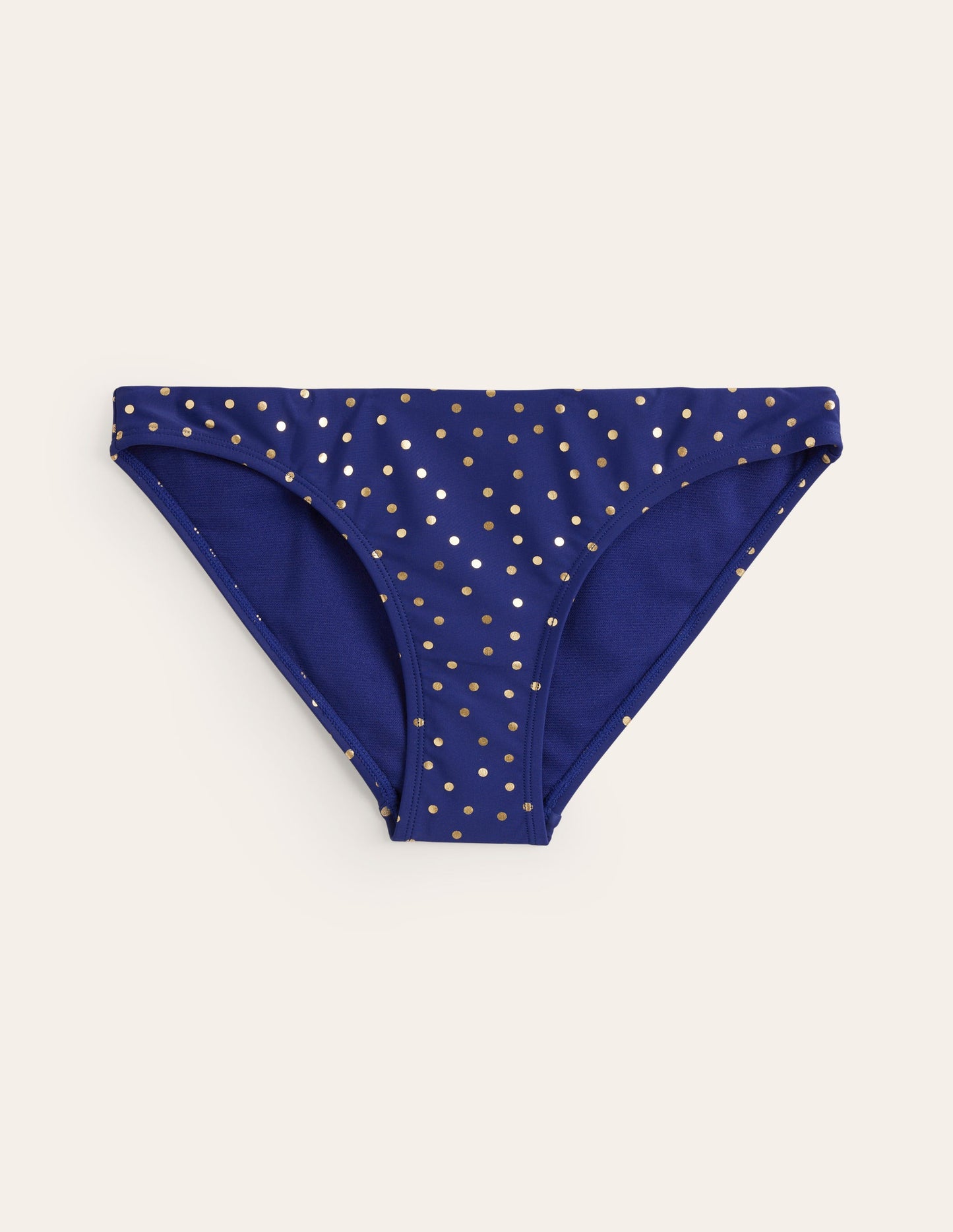 Klassische Bikinihose-Marineblau Folien-Punkte