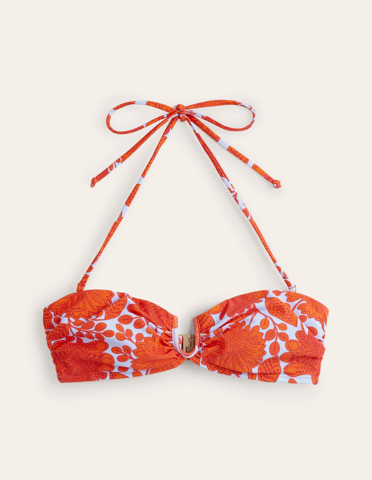 Bikinioberteil mit U-Steg-Feuerwerk, Gardenia Swirl