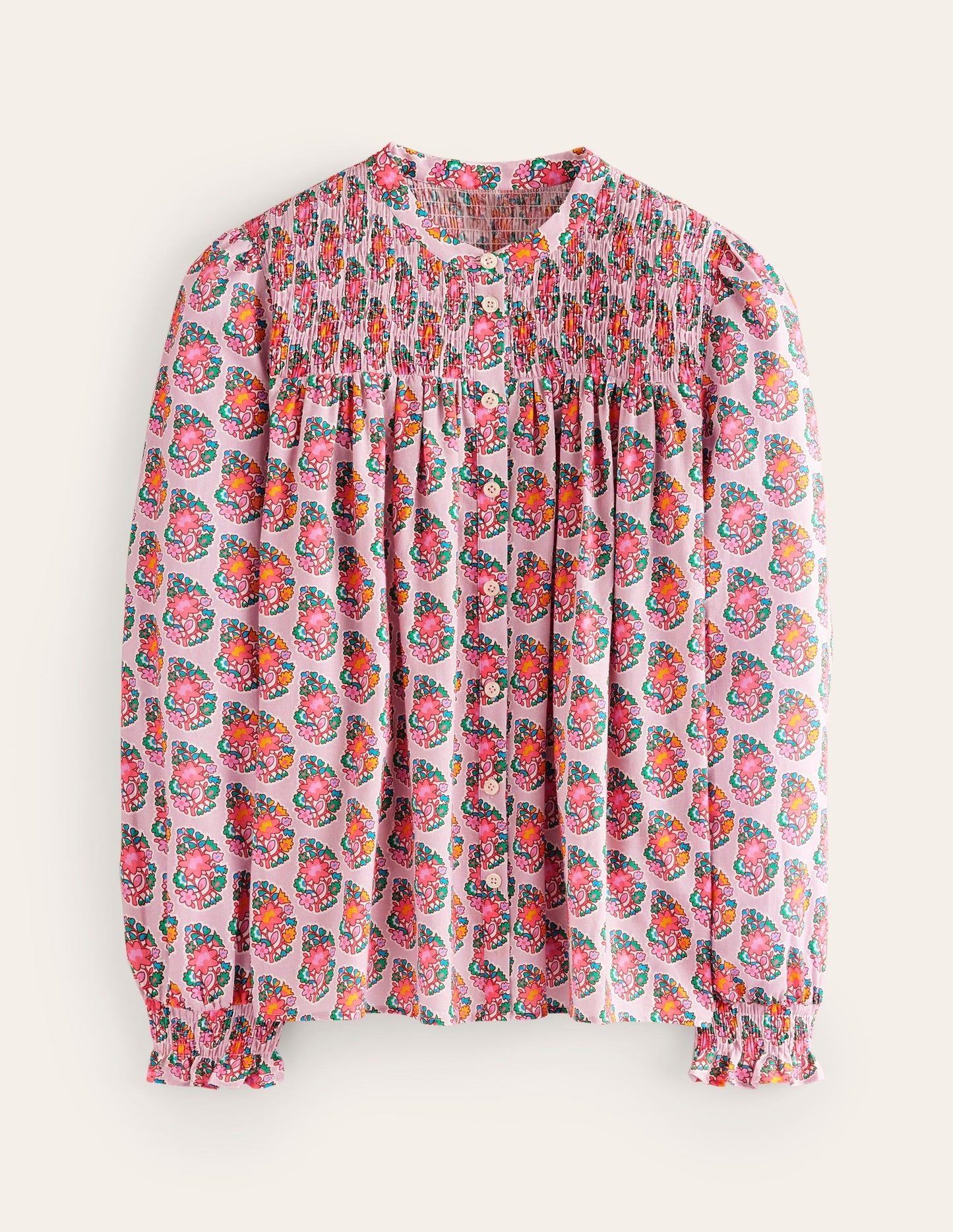 Helena Baumwoll-Bluse-Duftende Lilie, Paisley