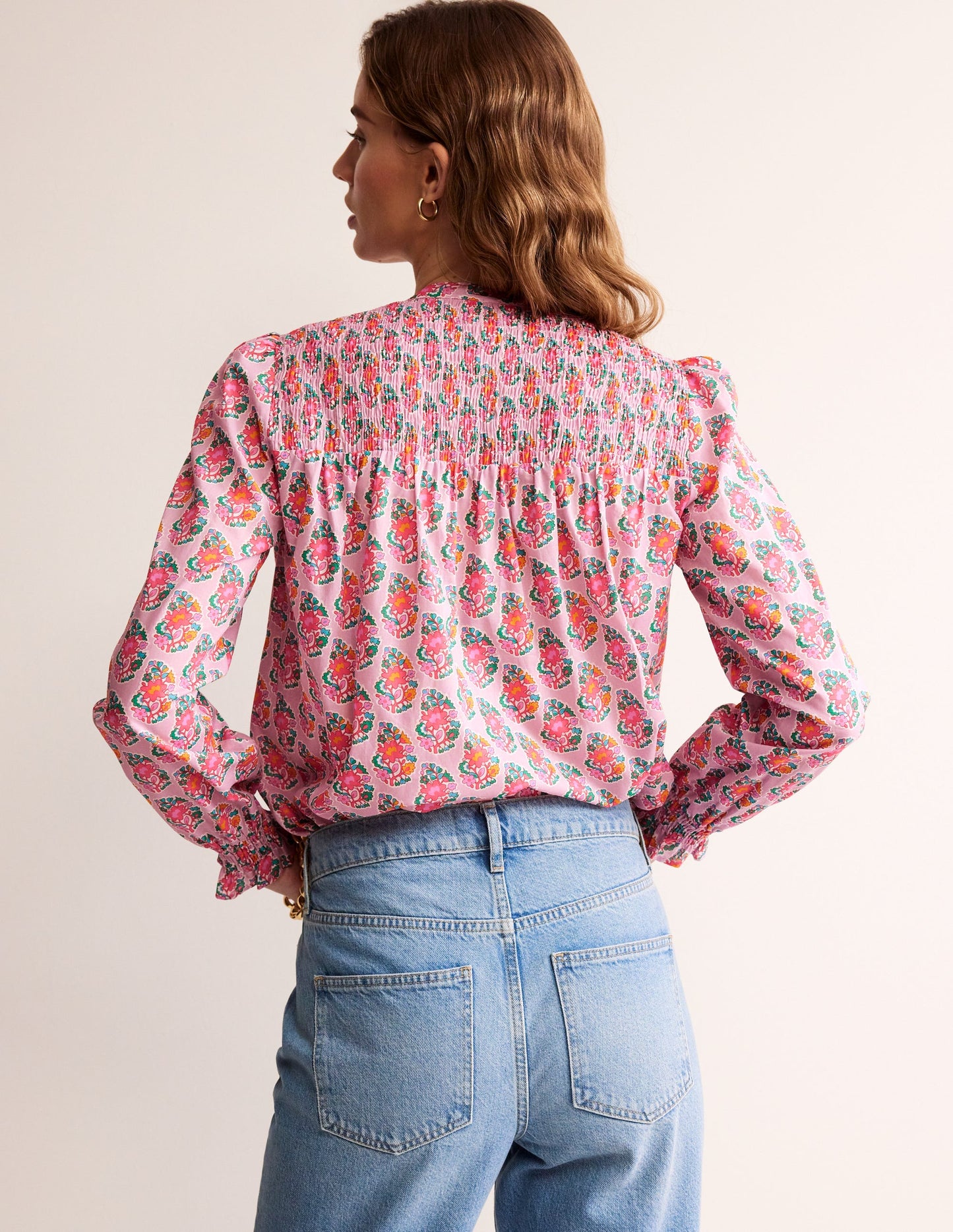 Helena Baumwoll-Bluse-Duftende Lilie, Paisley
