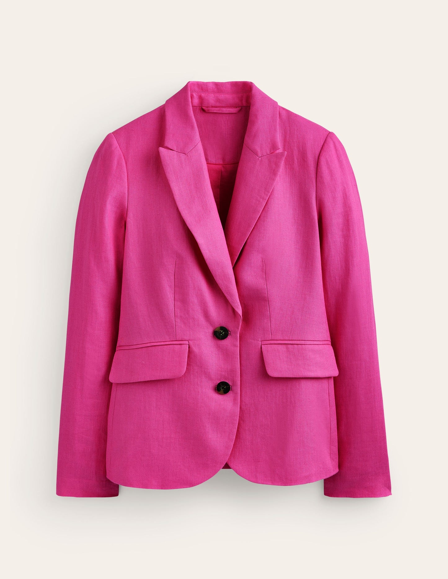 Blazer Marylebone en lin-Rose pop
