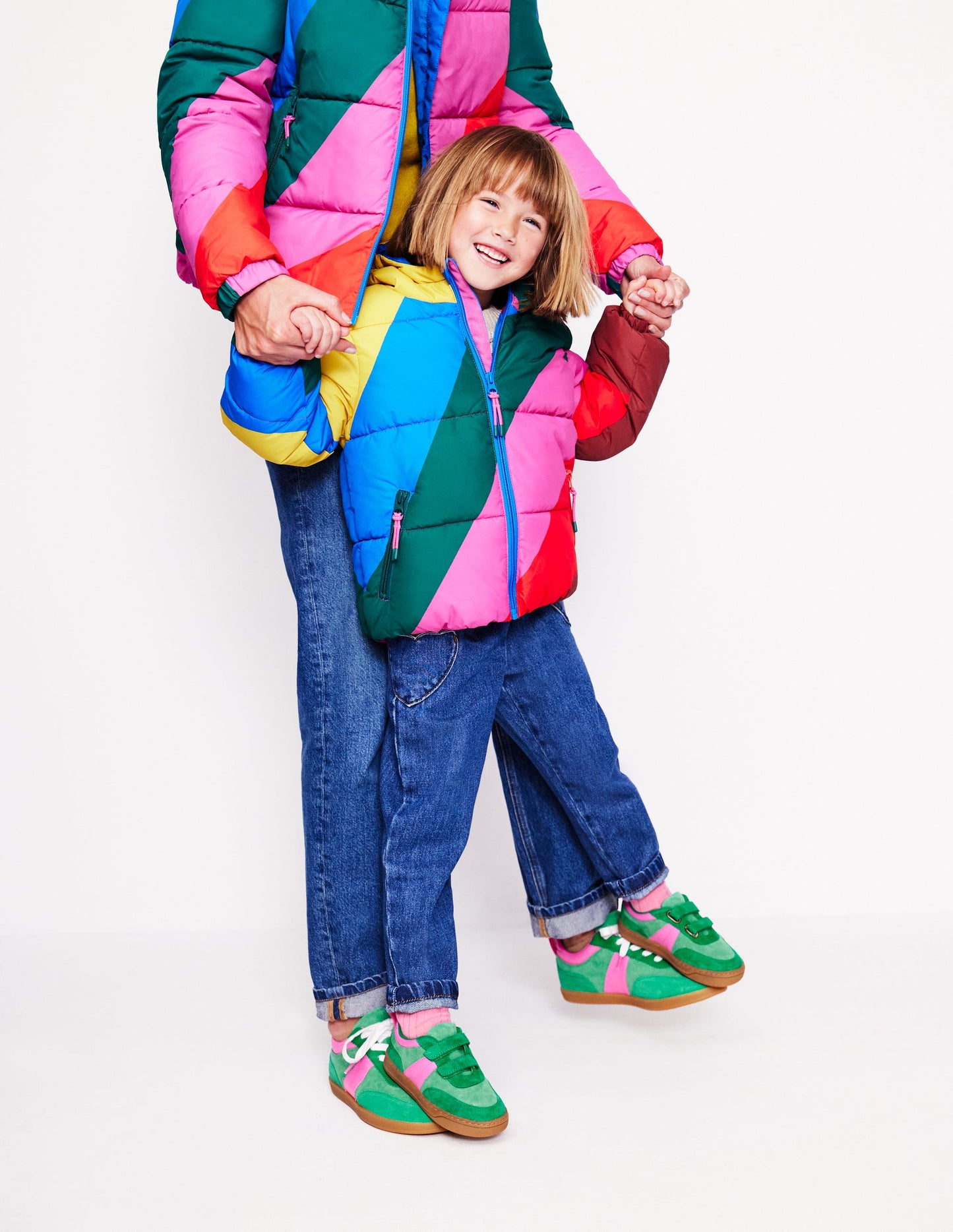 Tennis rétro Erin-Colourblock vert