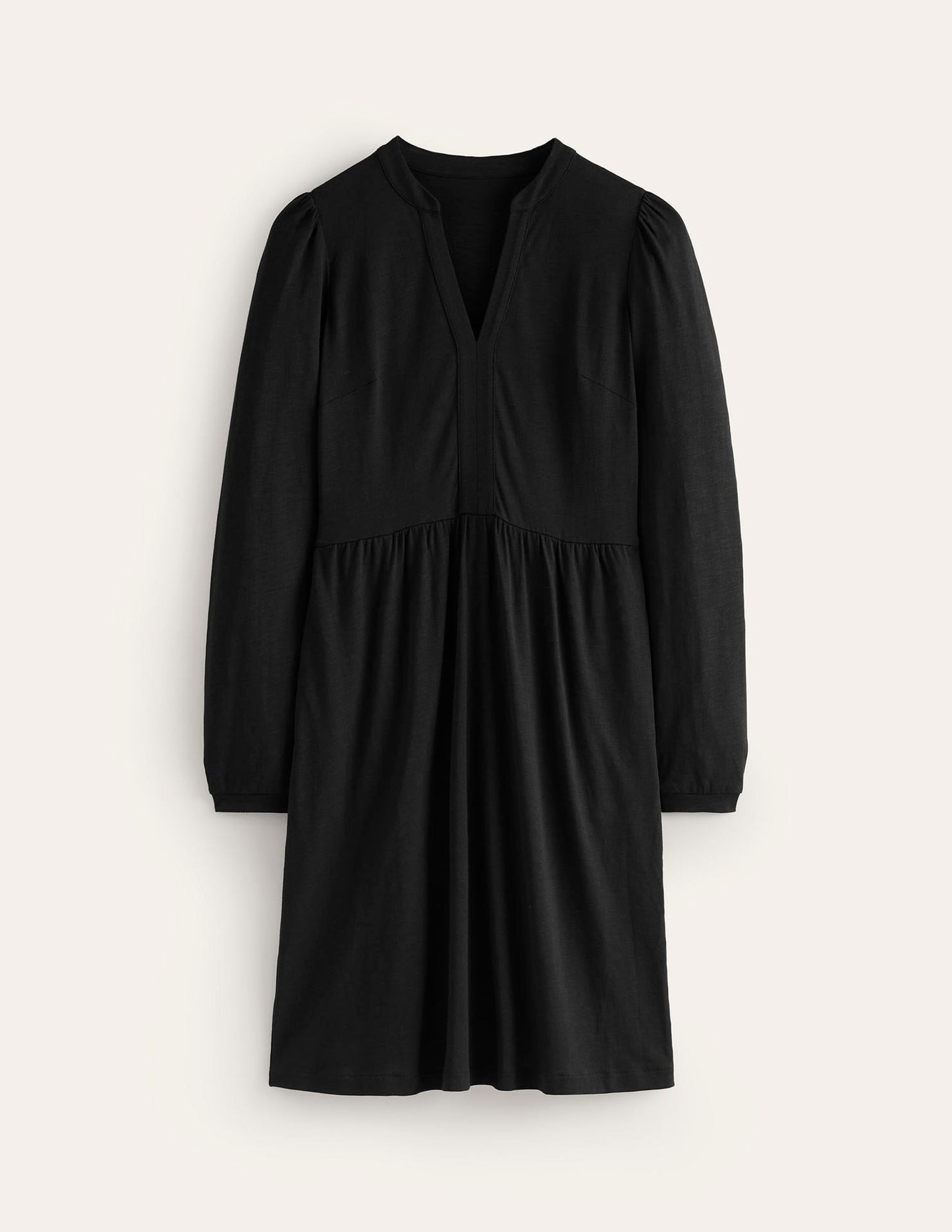 Naomi Lockeres Jerseykleid-Schwarz