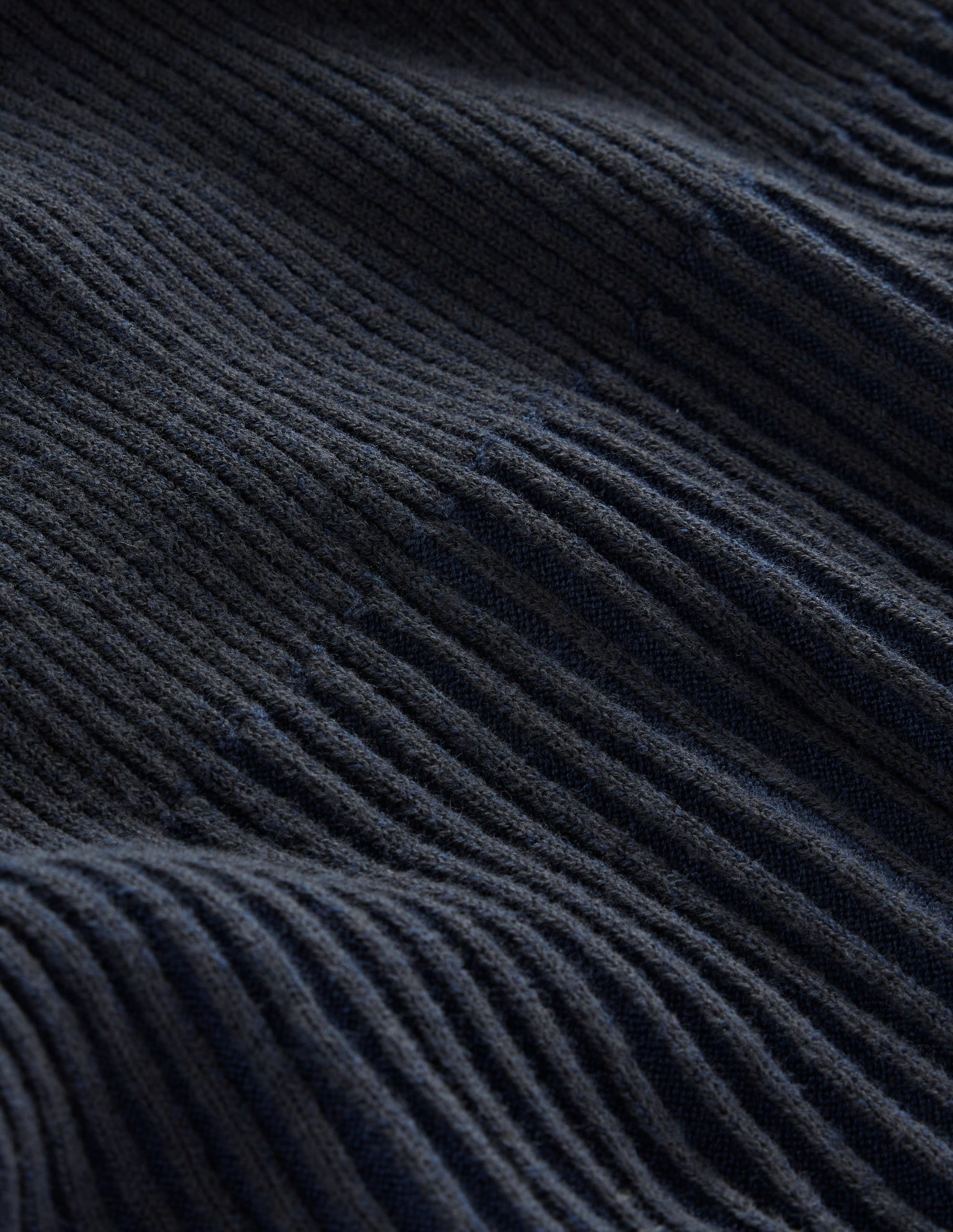 Lola Strick-Midikleid-Marineblau, Schwarz plattiert-6