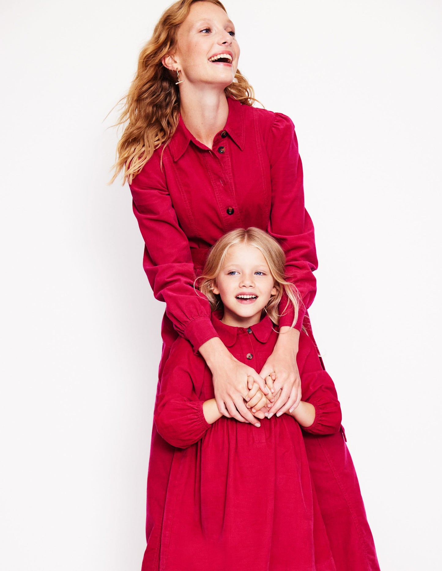 Robe-chemise midi Aubrey en velours côtelé-Arctic Constellation
