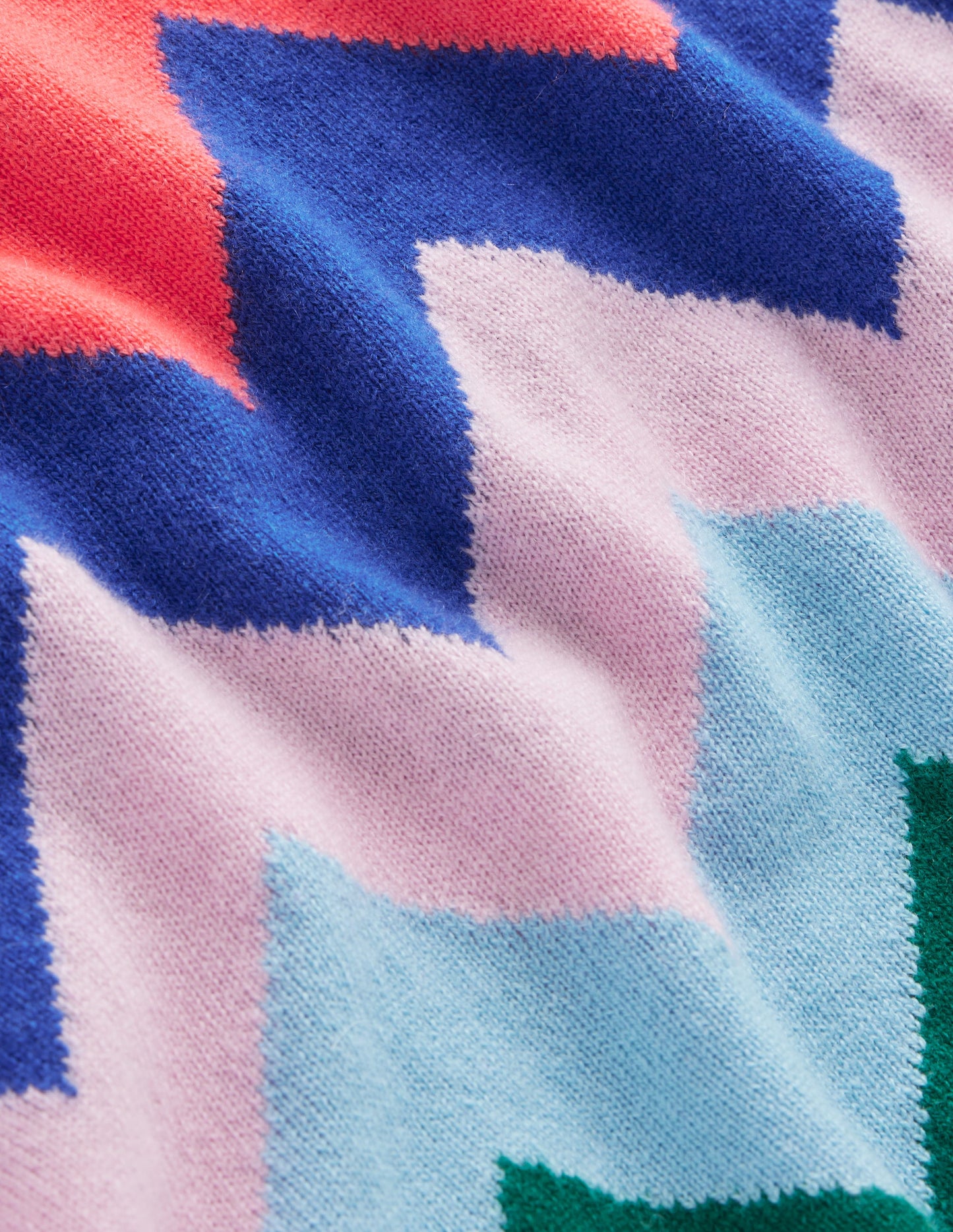 Lydia Kaschmirpullover-Bunt, Zickzack