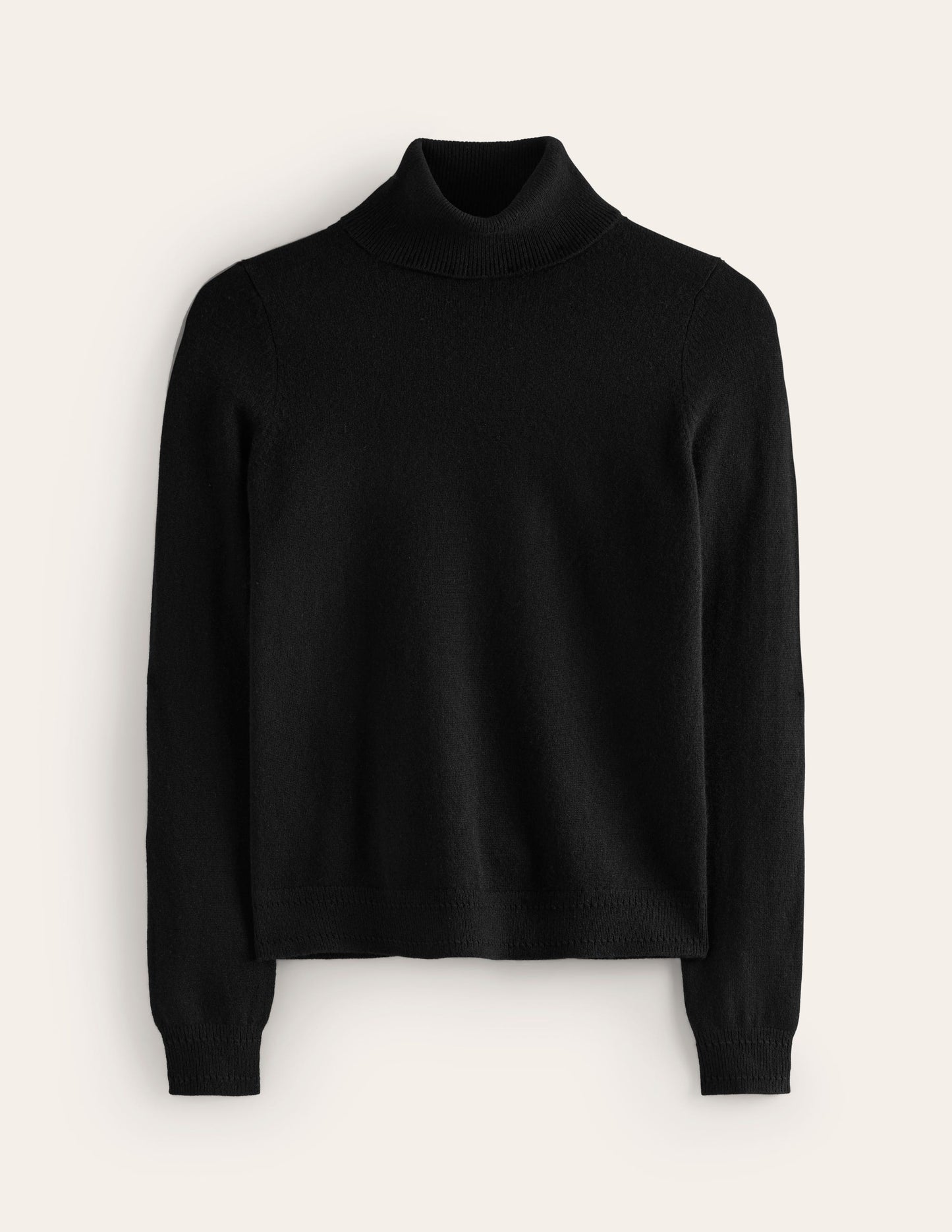Pull Eva à col roulé en cachemire-Noir