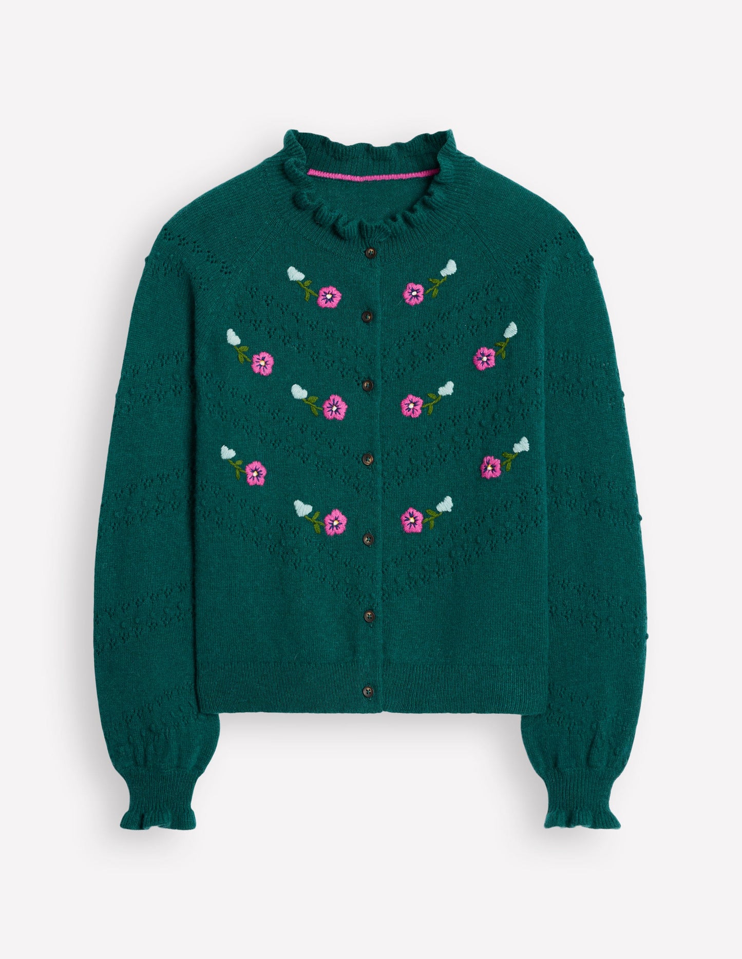Gilet Fae brodé-Vert Clairière