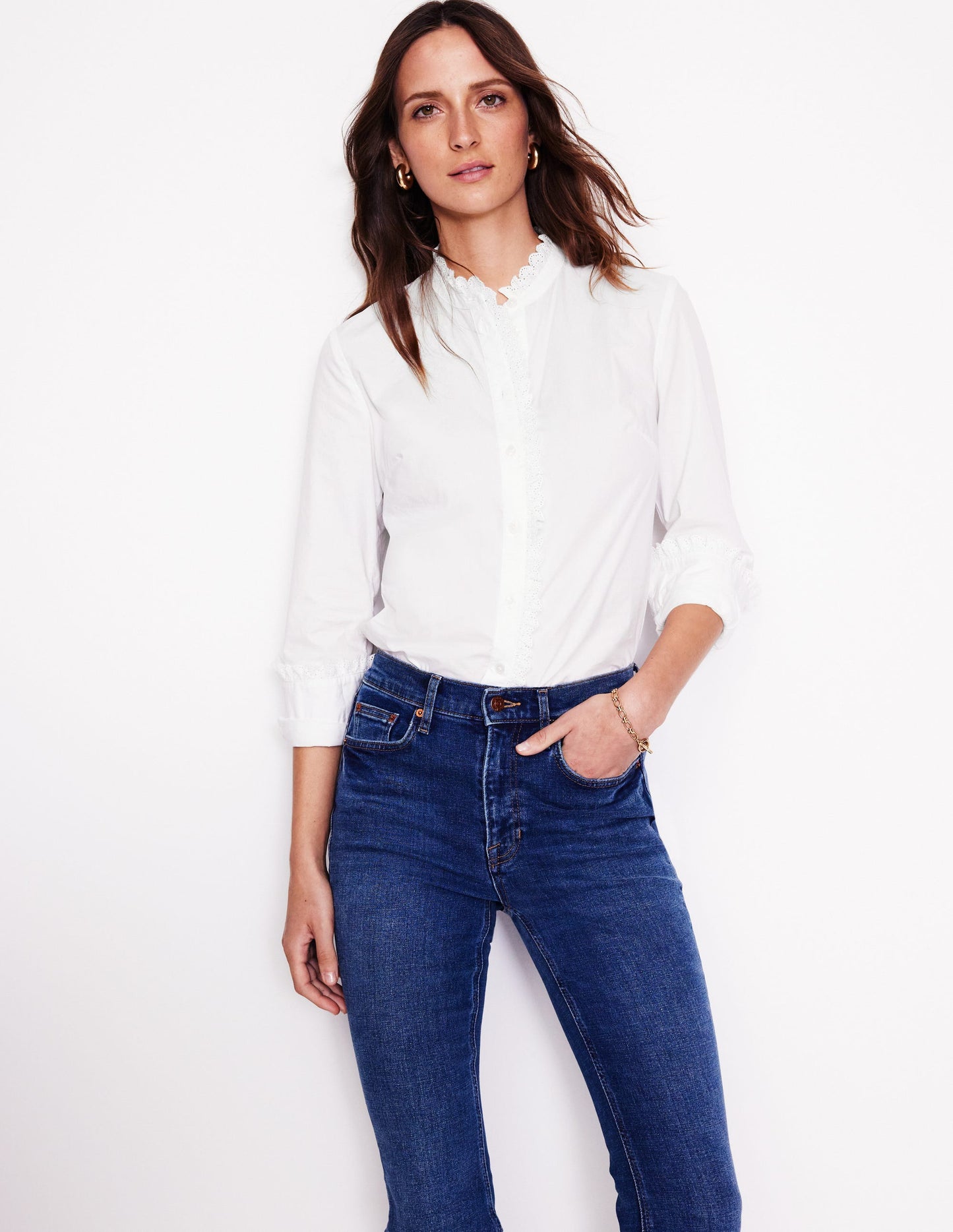 Chemise Phoebe-Broderie Anglaise Ivoire
