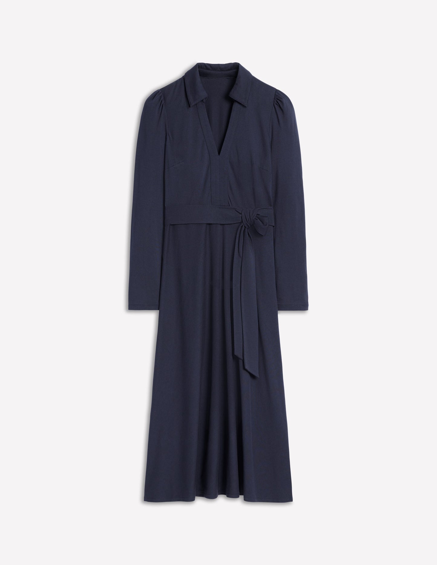 Imogen Jerseykleid mit Kragen-Marineblau
