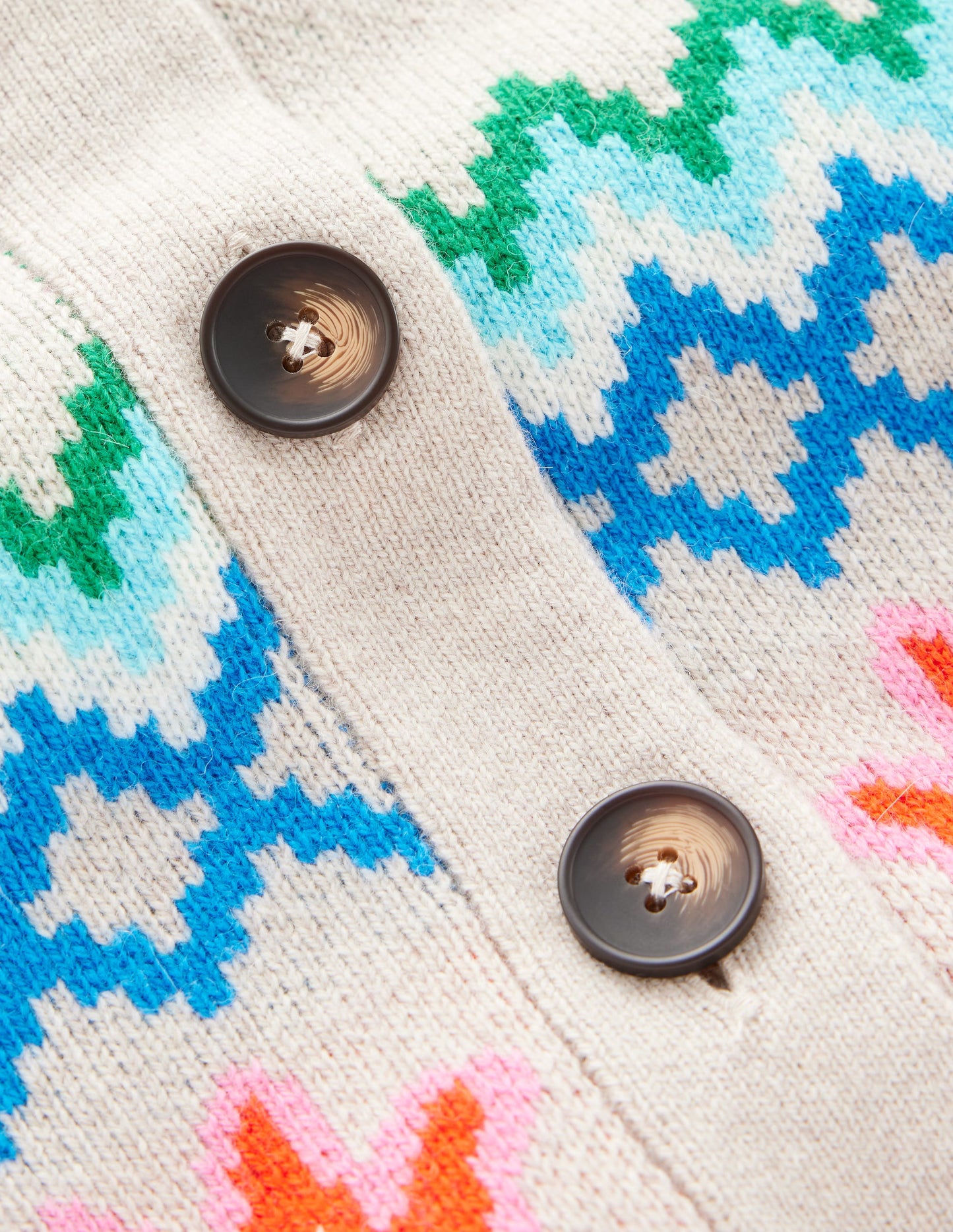 Gilet boyfriend Quinn-Avoine chiné, oiseaux