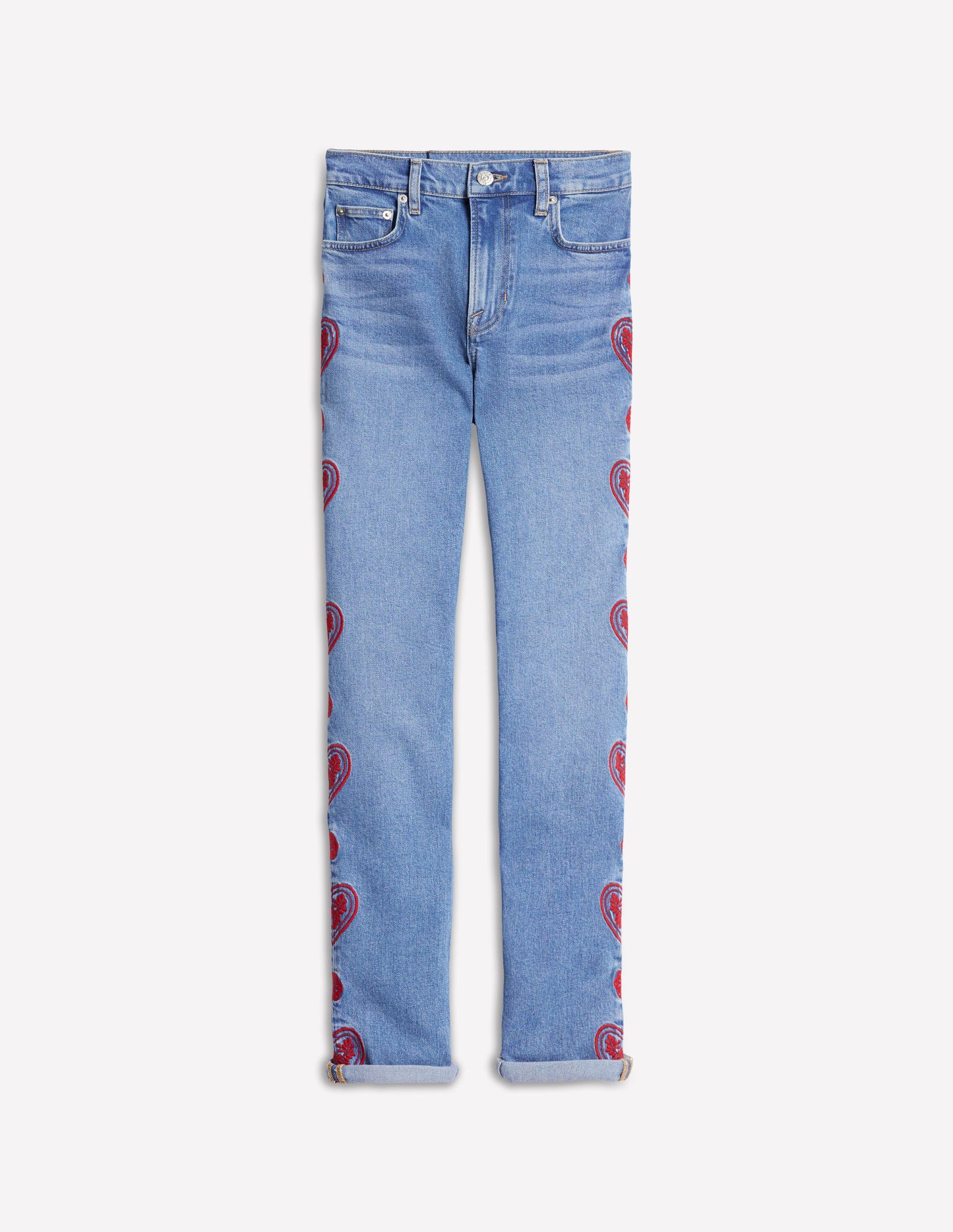 Girlfriend-Jeans-Herzstickerei