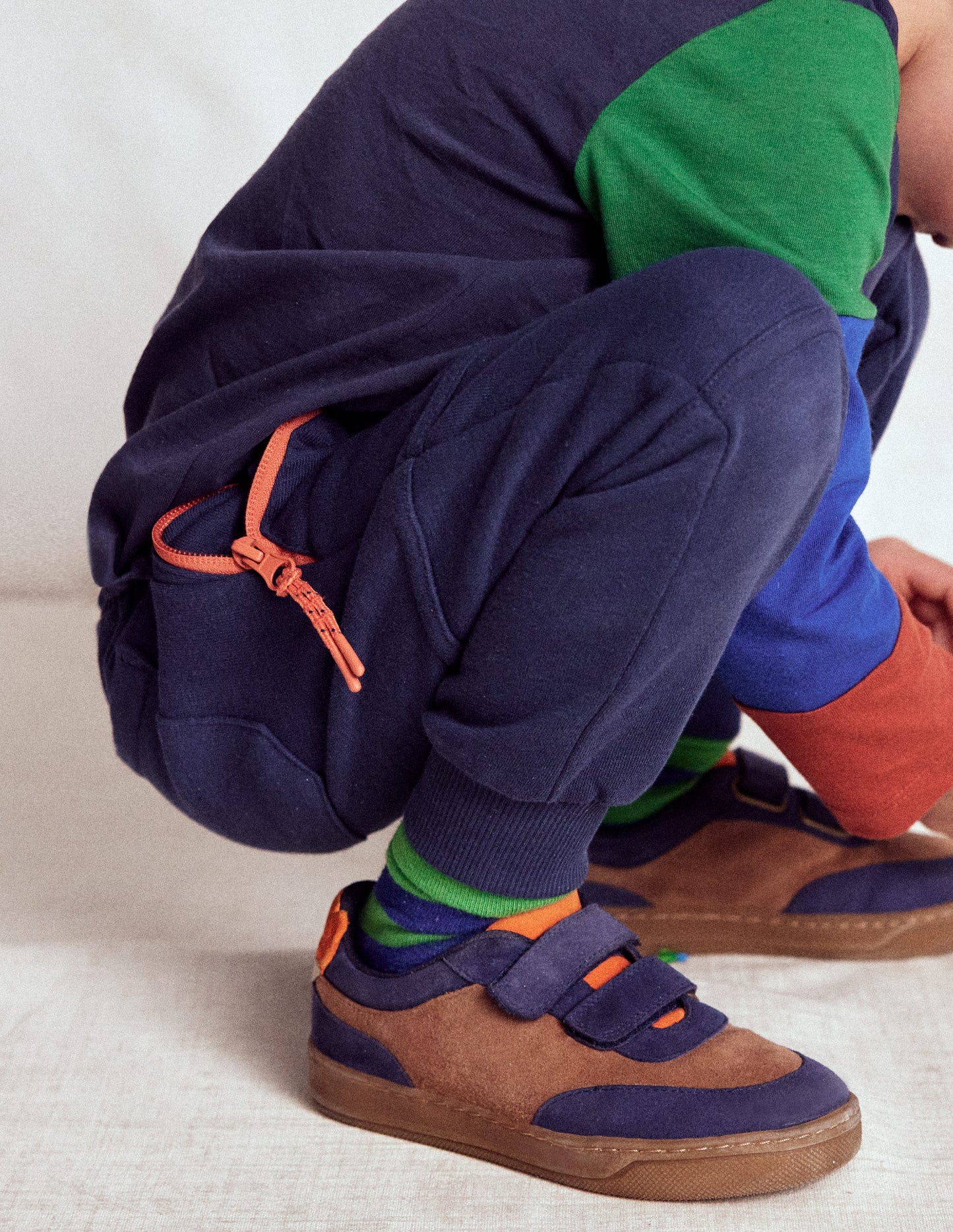 Jogginghose mit verstärktem Knie-Schuluniform-Marineblau