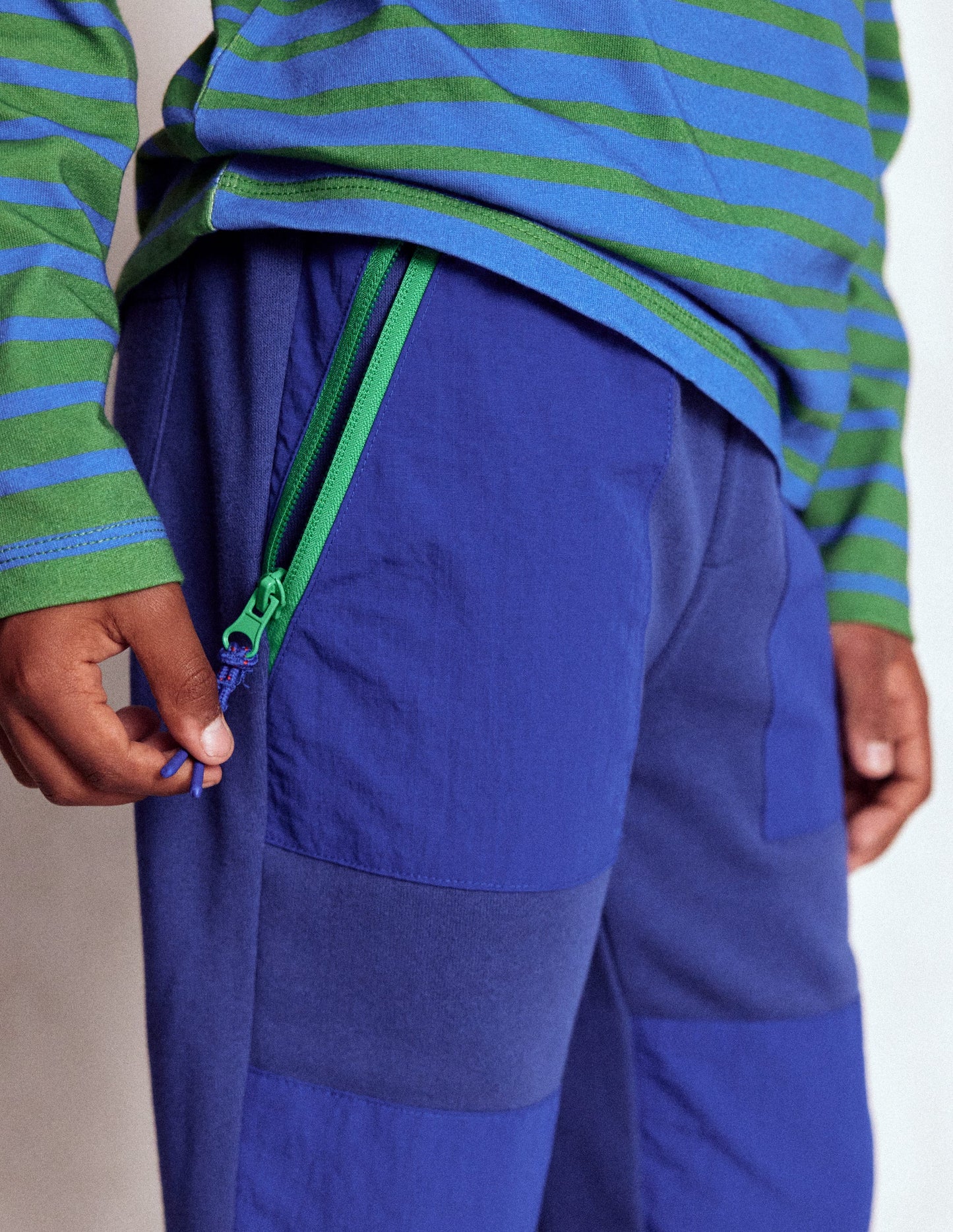Jogginghose mit verstärktem Knie-Mittelalterliches Blau