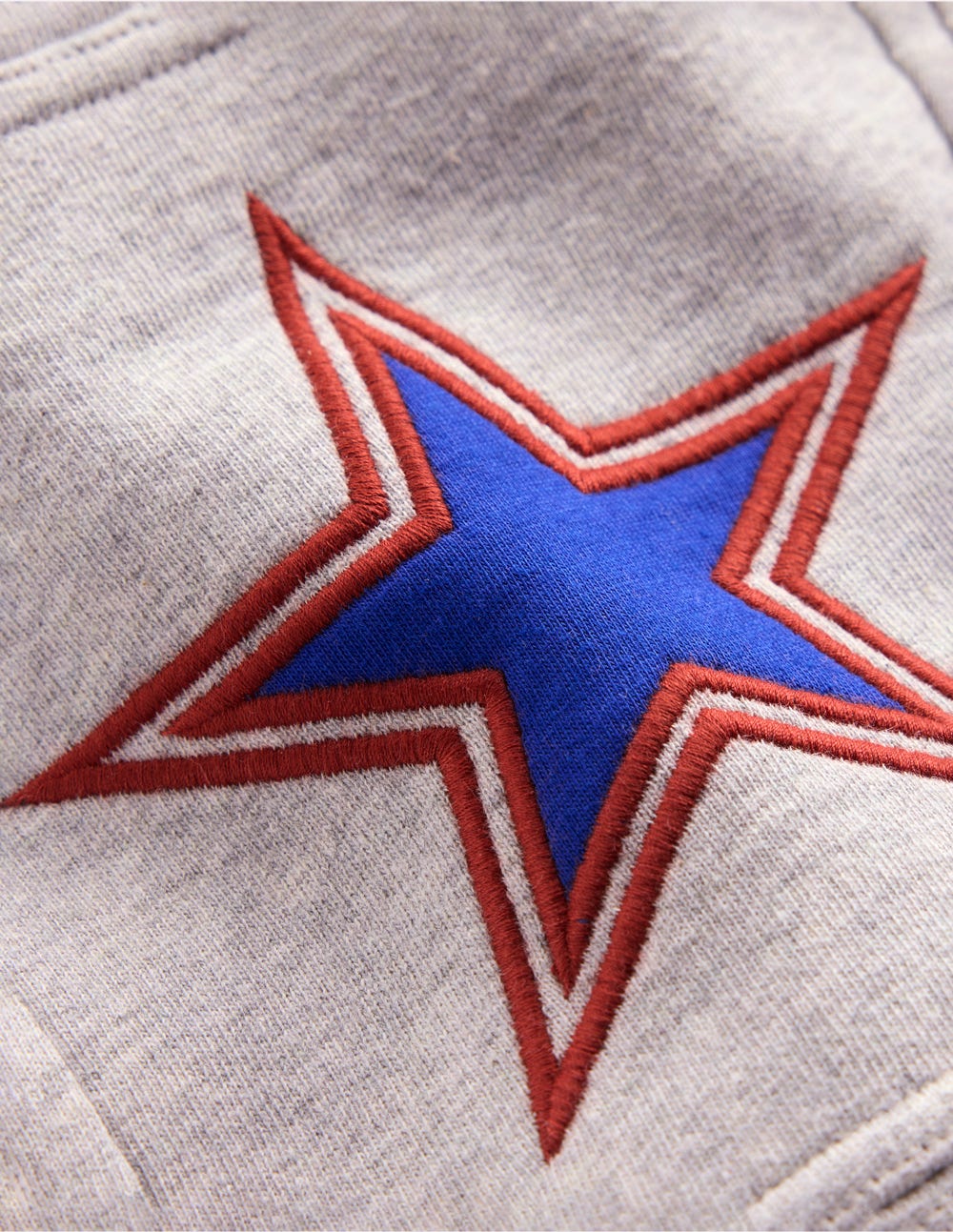 Jogginghose mit verstärktem Knie-Grau Sterne am Knie-3