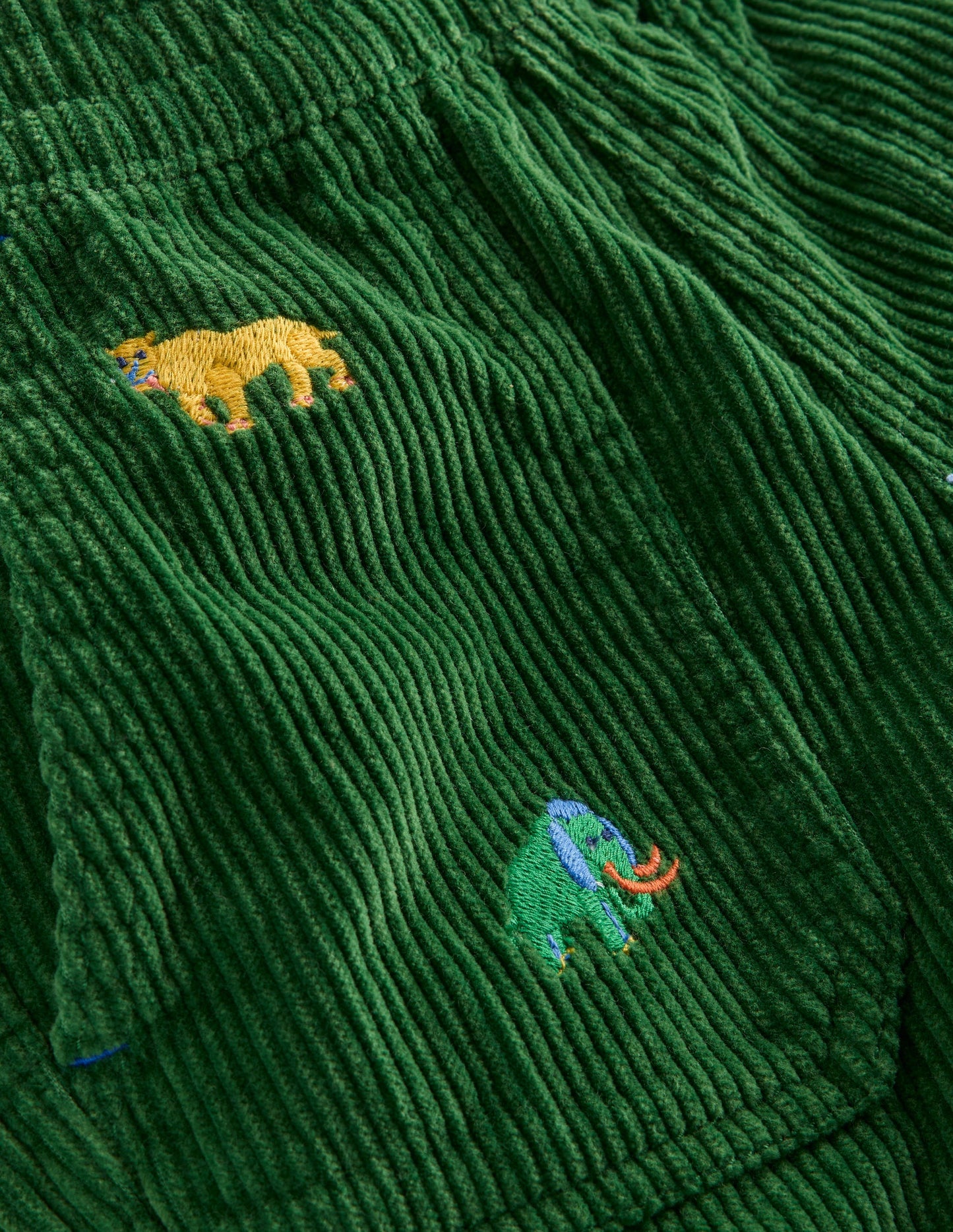 Cordhose zum Hineinschlüpfen-Prähistorische Tiere Stickerei