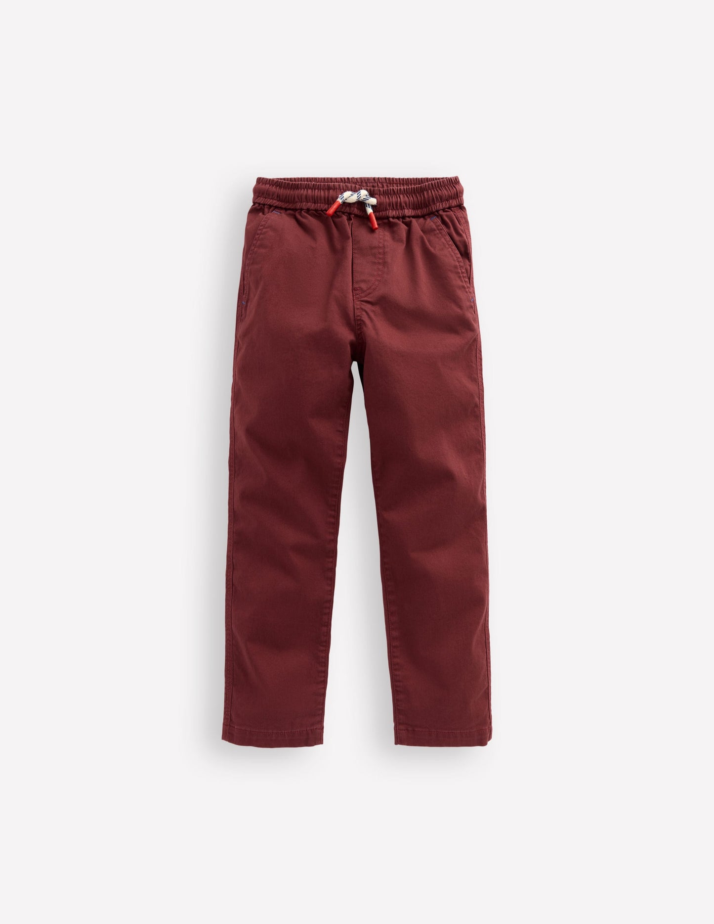 Schmal geschnittene Hose zum Hineinschlüpfen-Kastanie