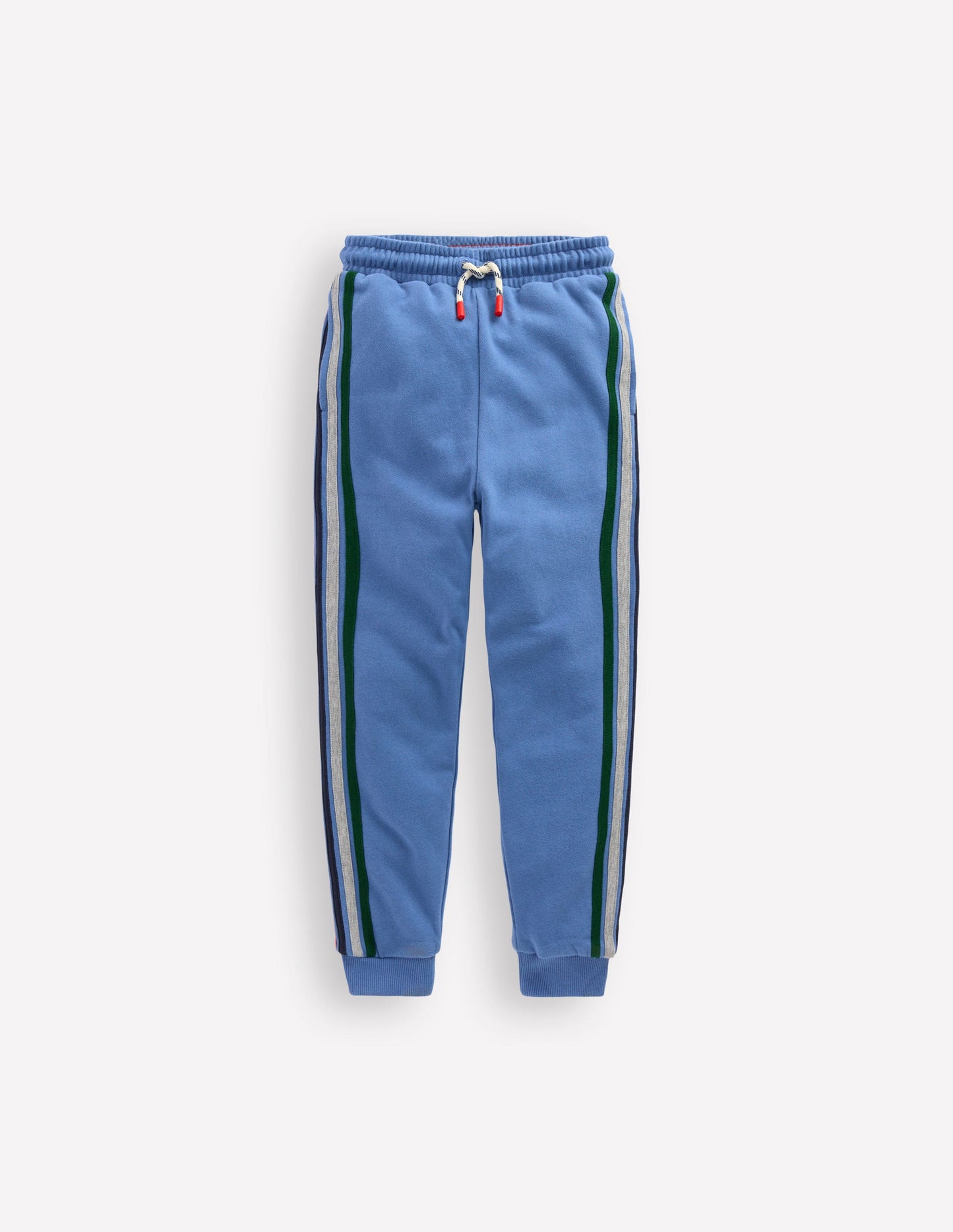 Jogginghose mit Streifen in Regenbogenfarben-Flussblau