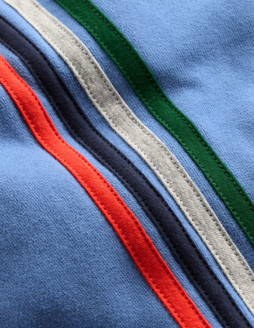 Jogginghose mit Streifen in Regenbogenfarben-Flussblau