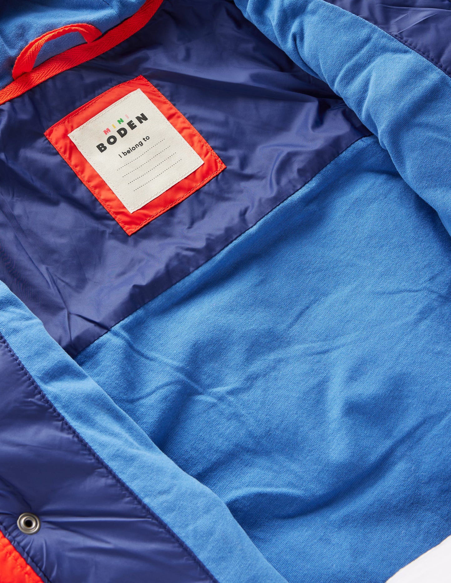 Steppjacke mit Teddyfell-Dunkle Blockfarben