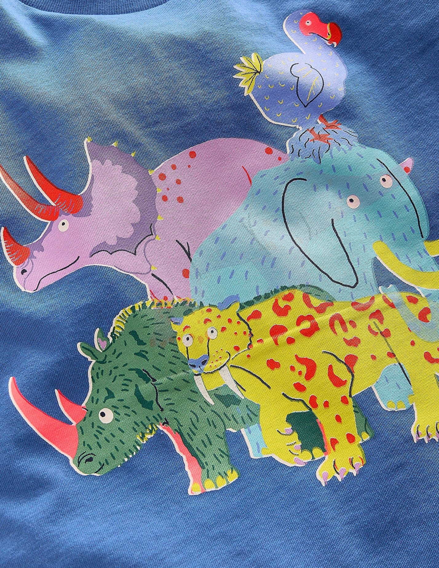 Riso T-Shirt-Delftblau Ausgestorbene Tiere