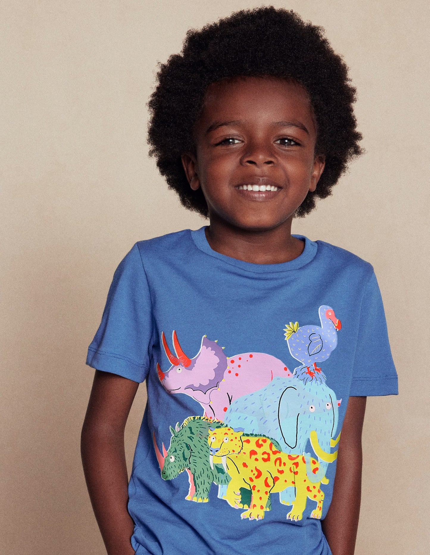 Riso T-Shirt-Delftblau Ausgestorbene Tiere