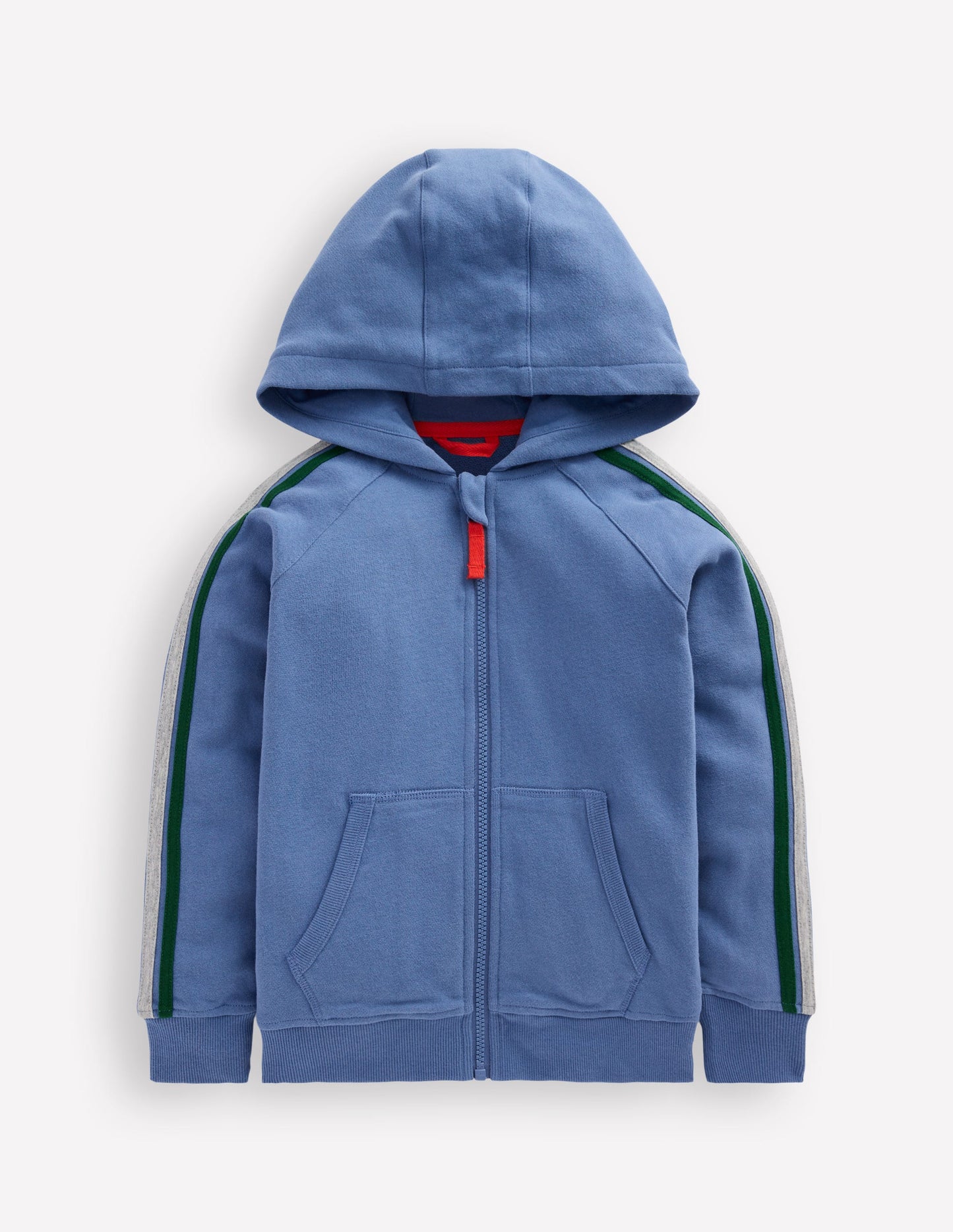 Regenbogen-Kapuzenjacke-Flussblau