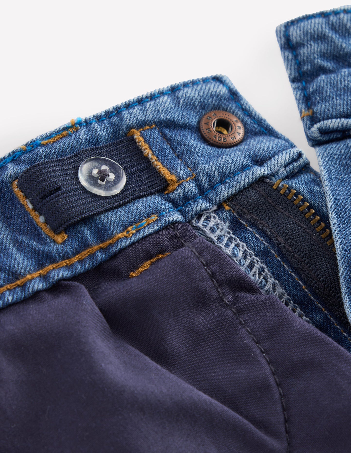Jeans mit geradem Bein für jeden Tag-MITTLERE WASCHUNG